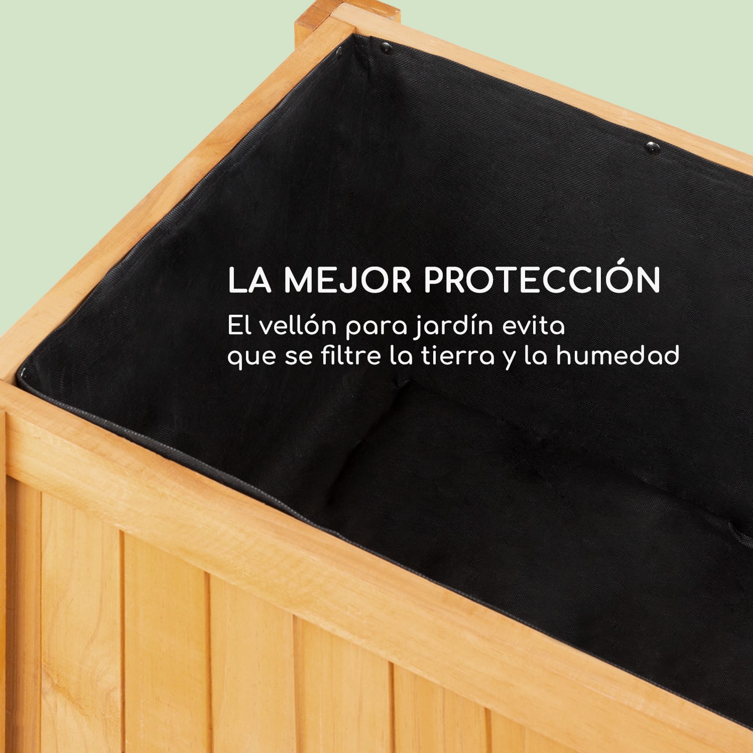 Altiplano Cubic Maceta elevada 100 x 100 x 50 Madera de pino Fieltro ErgoGrow 100 cm