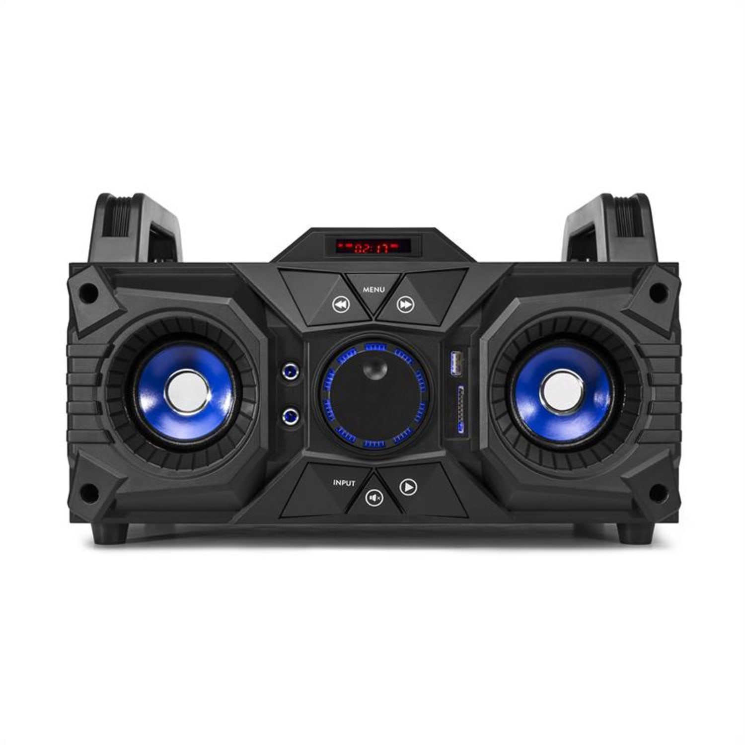 MDJ95 partystation Bluetooth USB/SD/AUX accu zwart 