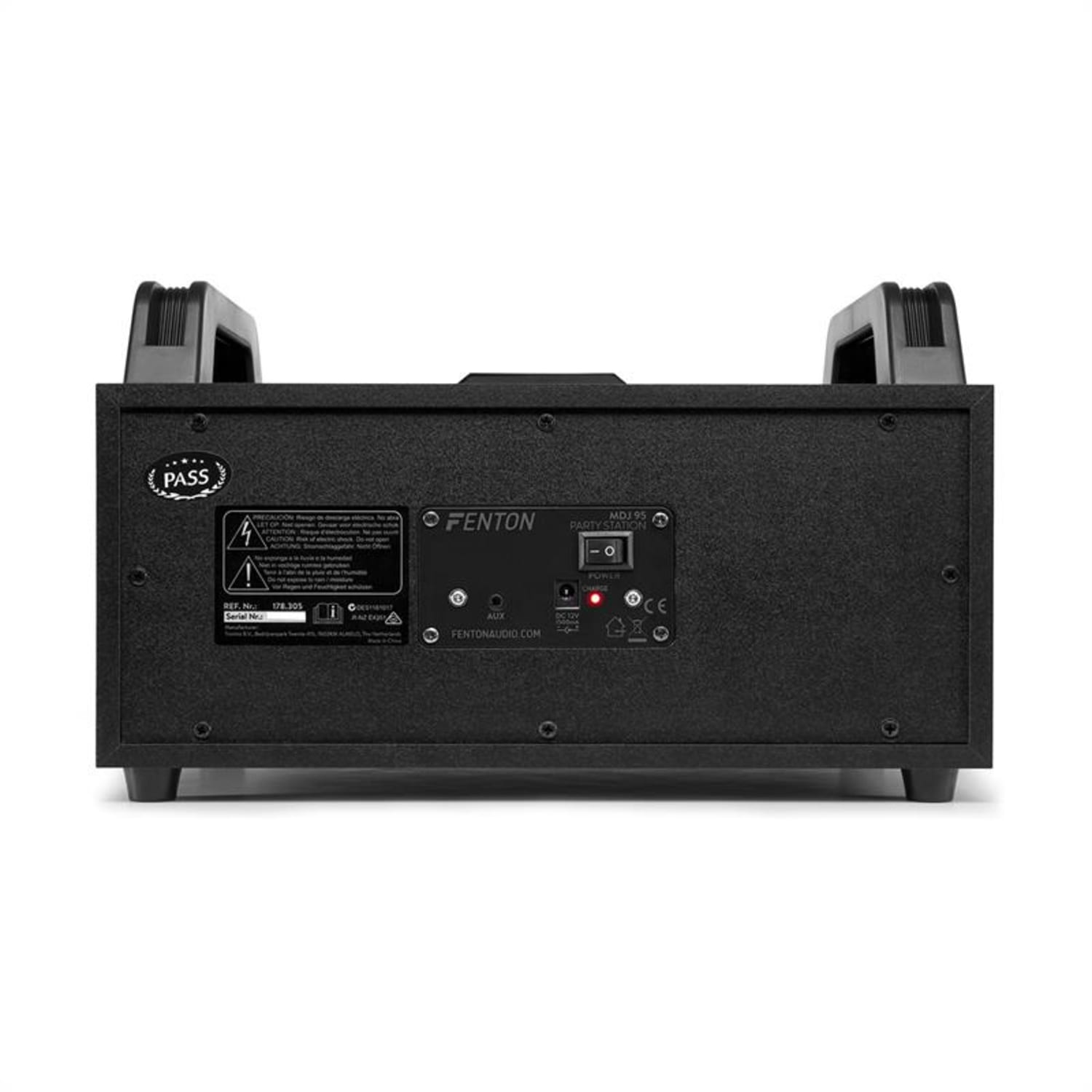 MDJ95 partystation Bluetooth USB/SD/AUX accu zwart 