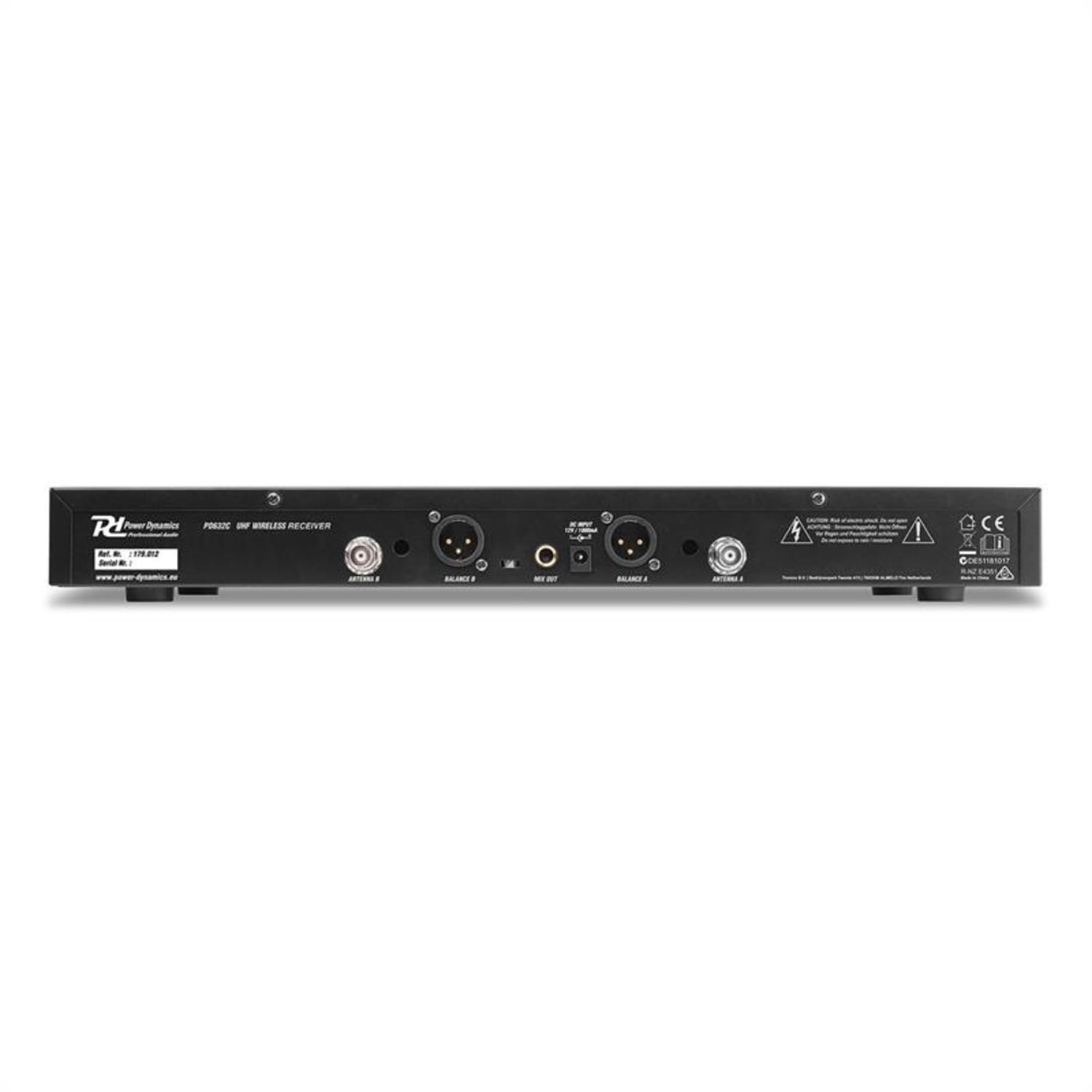 PD632C Set de micros sans fil UHF 1x micro main 1x micro casque n 