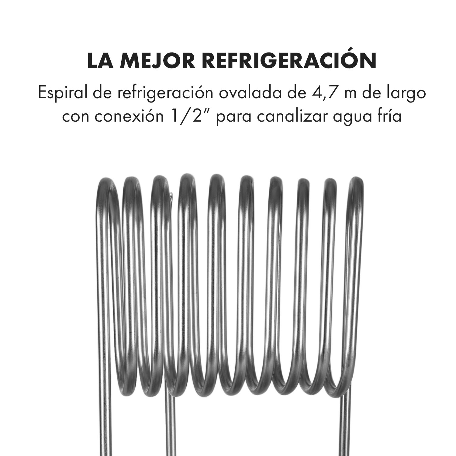 Gärkeller Tapa con enfriador de inmersión de 1/2" Barra de sensor Acero inoxidable 304 