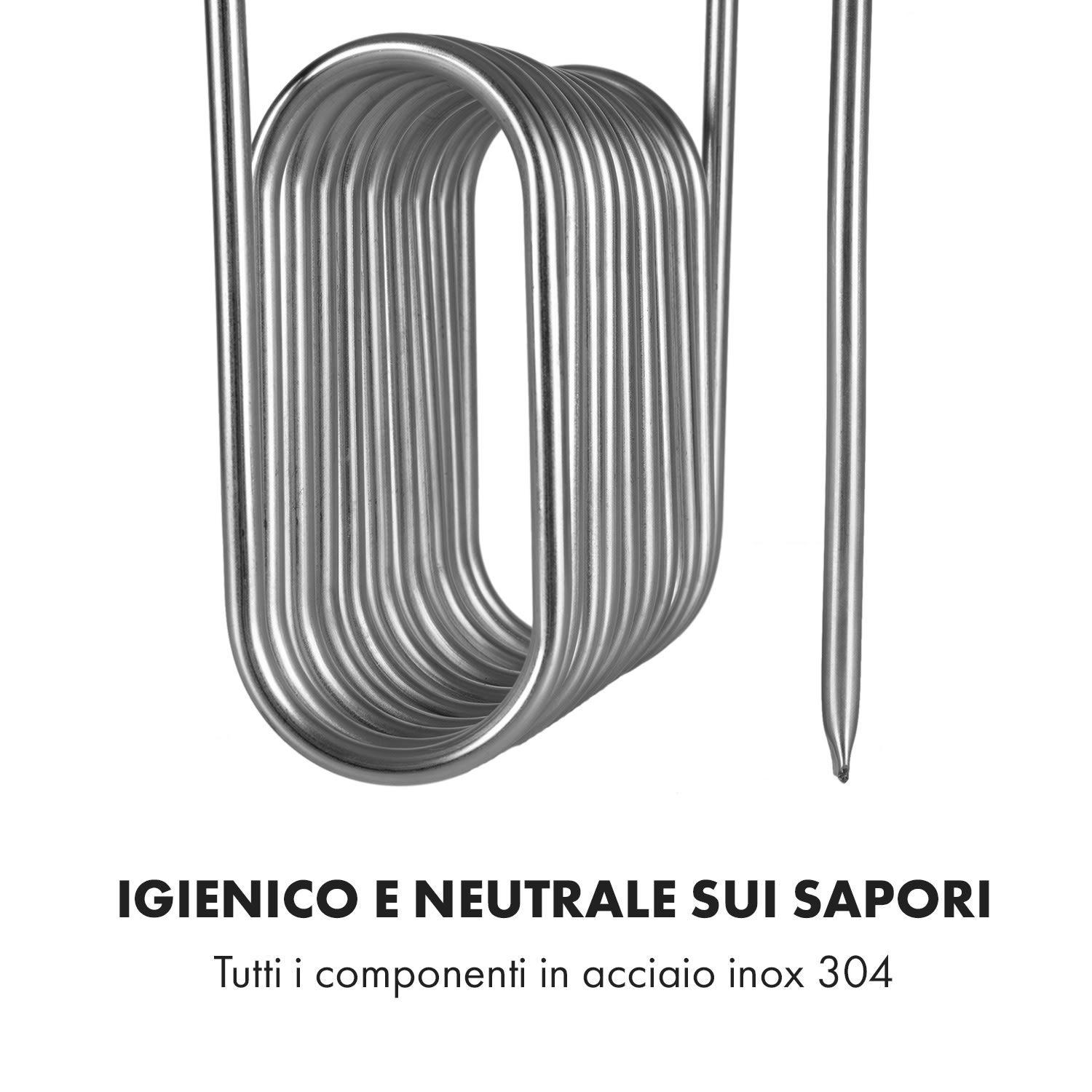 Gärkeller Coperchio Refrigerante Spirale a Immersione Sensore 1/2" Acciaio 304 