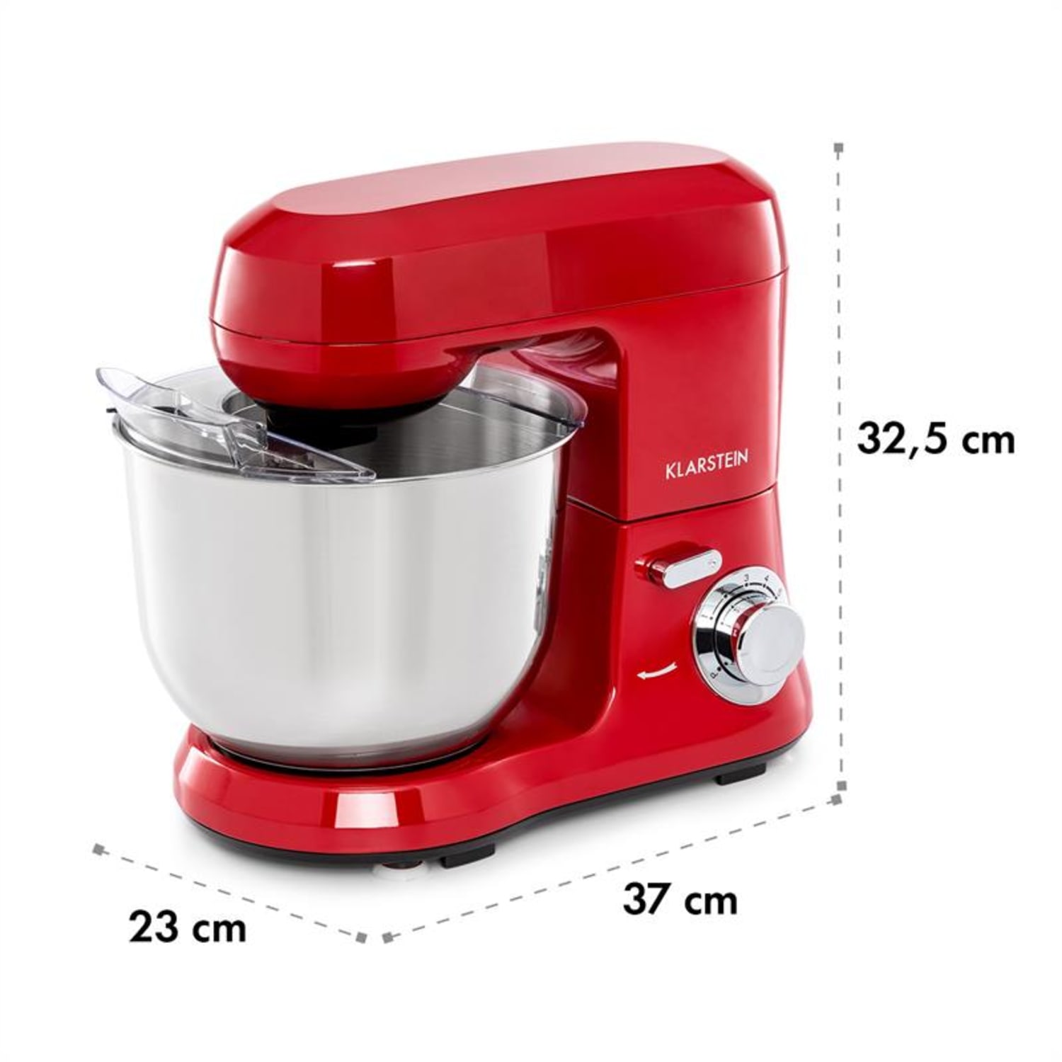 Bella Robusta Metal, kuhinjski robot, 1200 W, 6 stopenj moči, 5,5 l, rdeča barva Rdeča