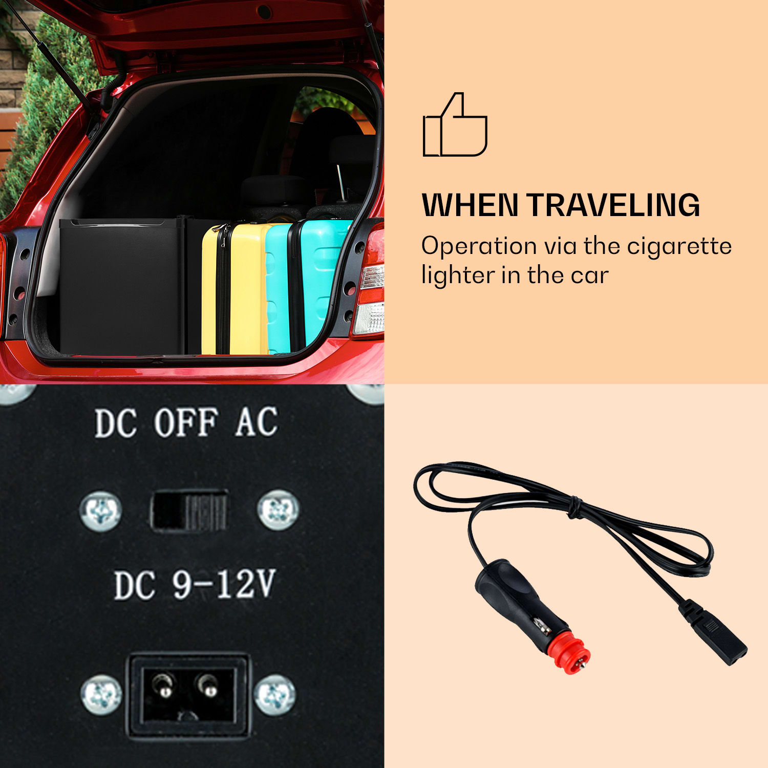 CoolTour 38 drankkoelkast 38 L 70 W 5-12°C 39 dB zwart 38 ltr
