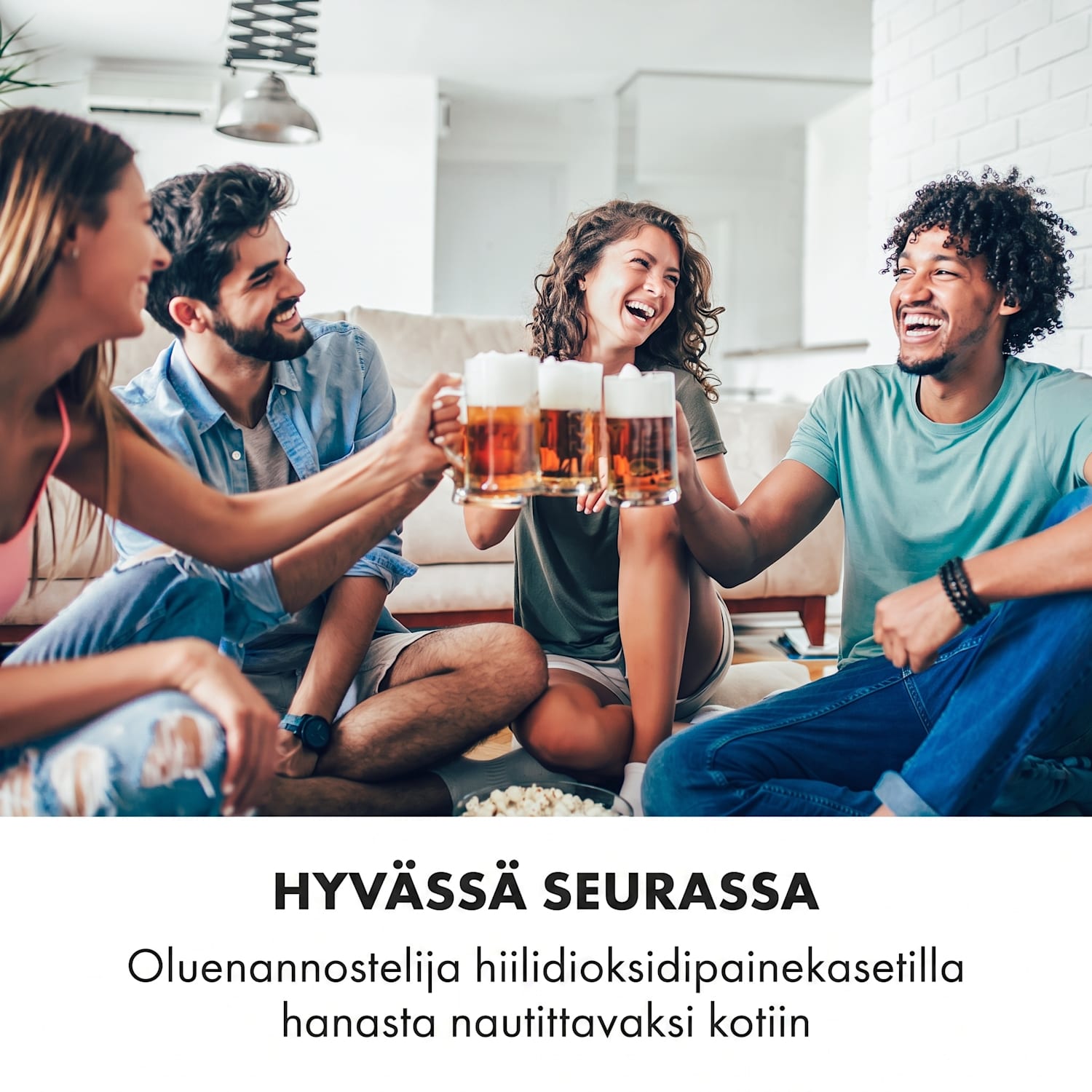 Beerkules oluthana + jäähdytin 5 l tynnyrille | kompressori | 120 W musta Musta / Hopea Metallinen