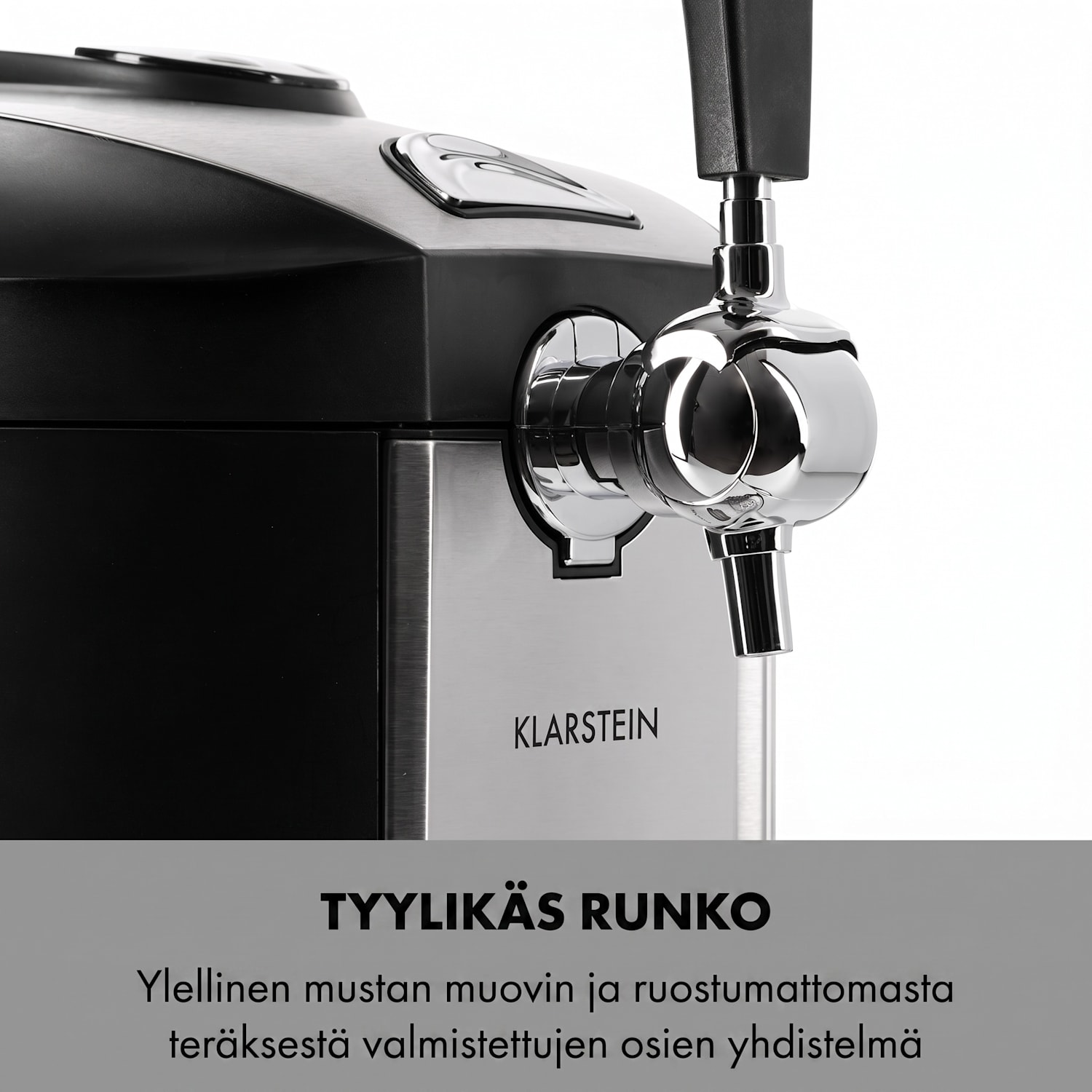 Beerkules oluthana + jäähdytin 5 l tynnyrille | kompressori | 120 W musta Musta / Hopea Metallinen