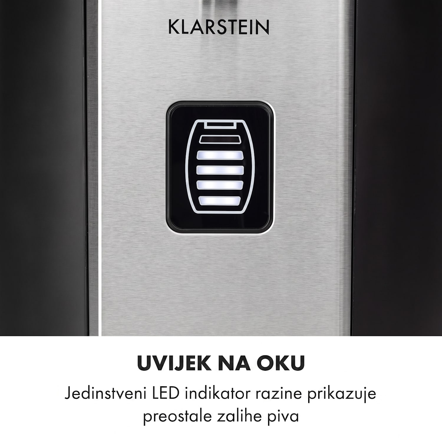 Beerkules, aparat za točenje, 5L bačve, kompresor, 120W, crni Crna / srebrna metalik