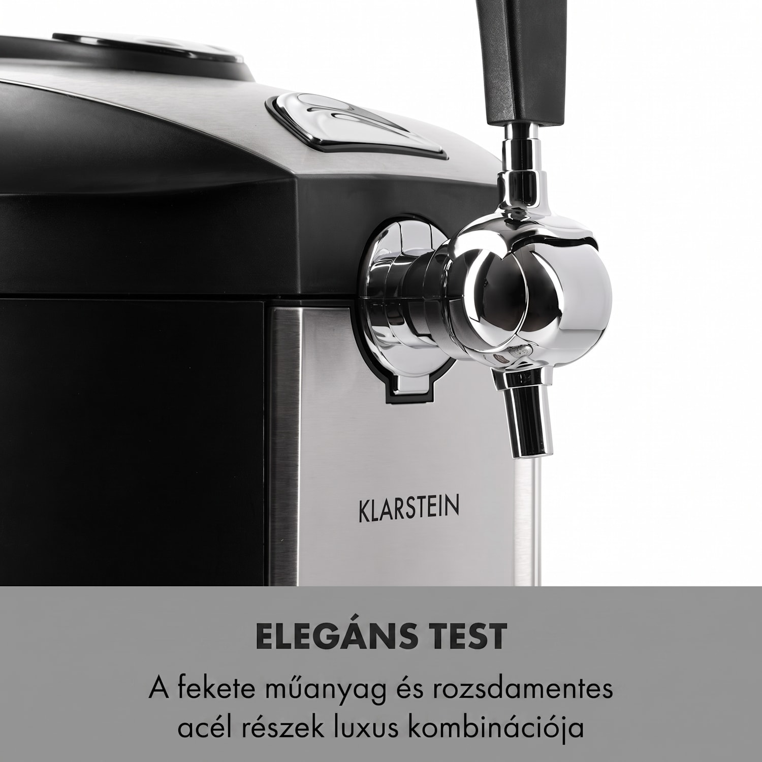 Beerkules, sörcsap, 5 L hordó, kompresszor, 120 W, fekete Fekete / Ezüst metál