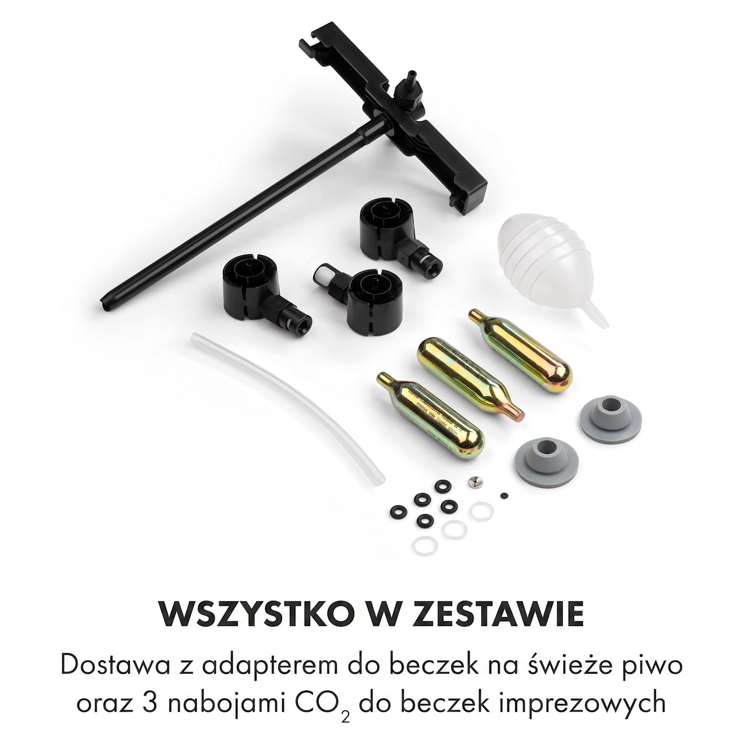 Beerkules, dystrybutor do piwa, beczka 5 l, kompresor, 120 W, kolor czarny Czarny / Srebrny Metal