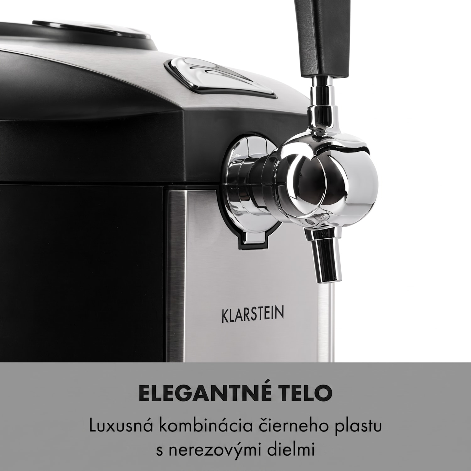 Beerkules, výčapné zariadenie, 5 l súdok, kompresor, 120 W, čierne Čierna / Strieborná metalíza