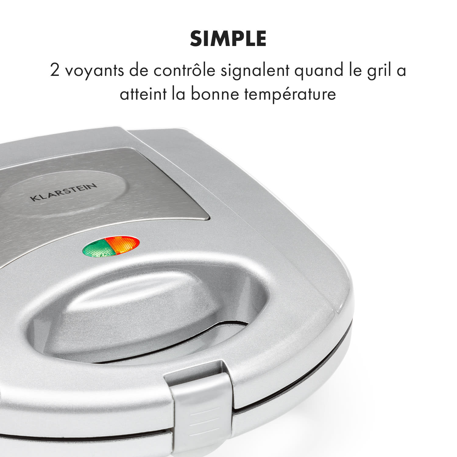 Trilit 3-in-1 Sandwich Maker 750W 3 bakplaten LED anti-aanbaklaag zilver Zilver