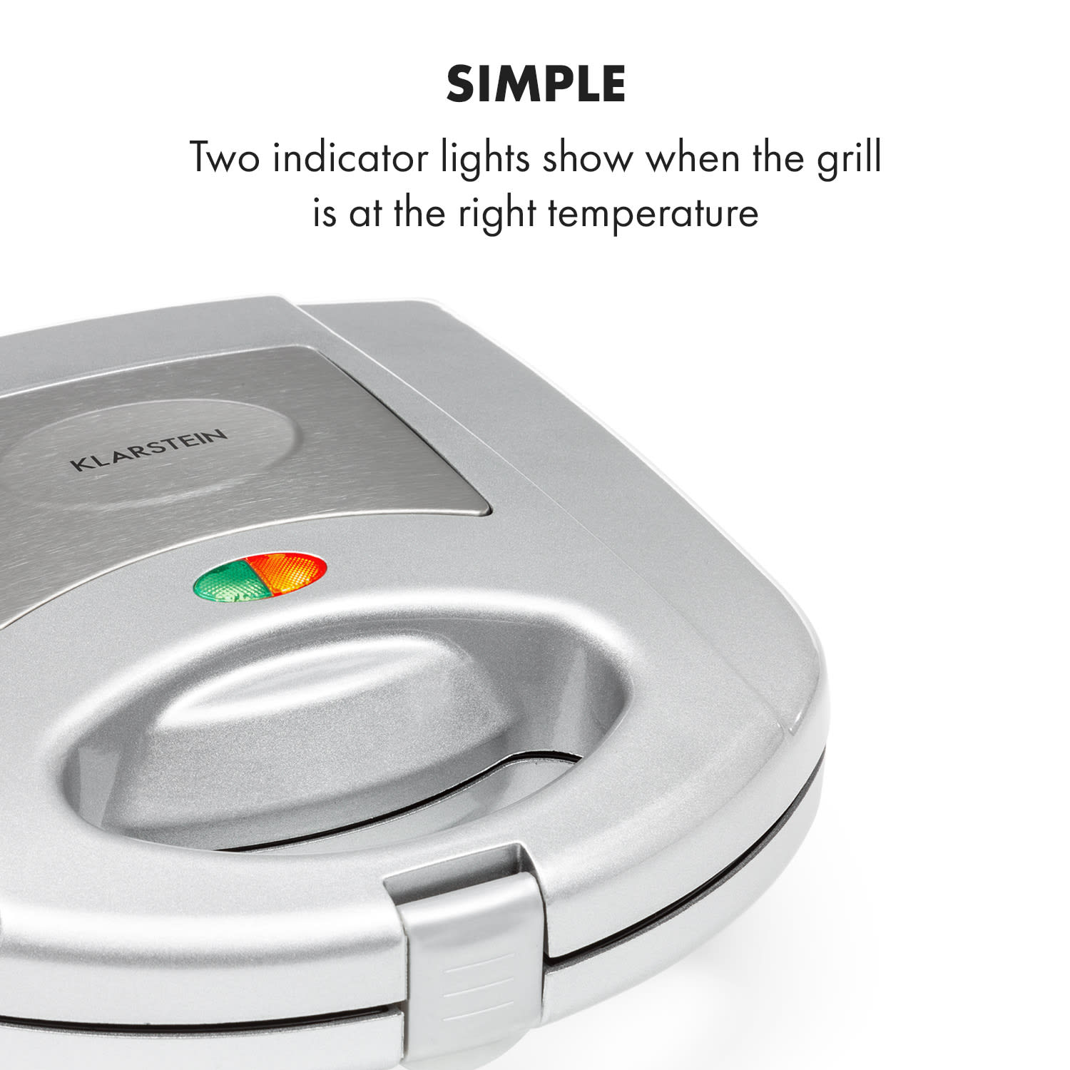 Trilit 3-in-1 Sandwich Maker 750W 3 bakplaten LED anti-aanbaklaag zilver Zilver