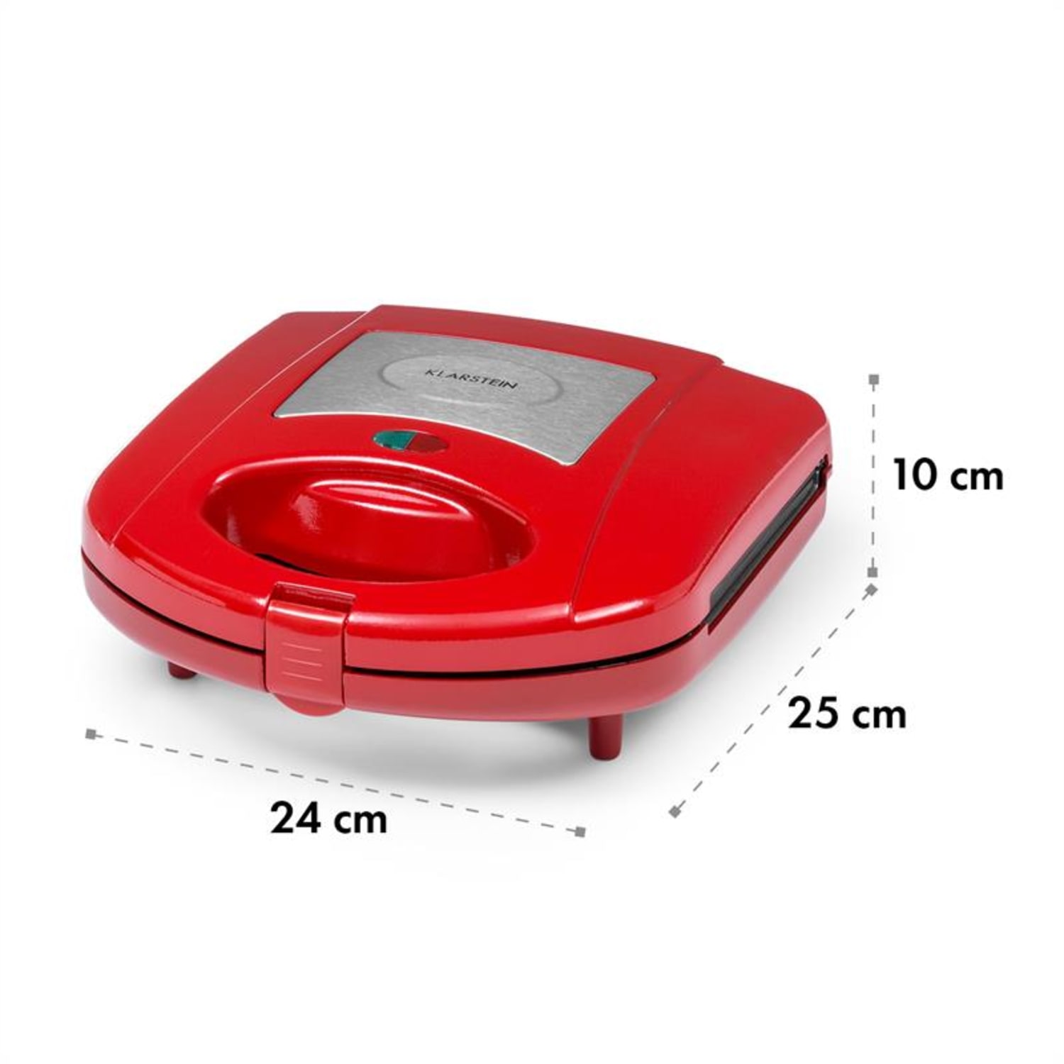 Trilit 3 in 1 Sandwich Maker 750W piastre grill LED antiaderente rosso Rosso