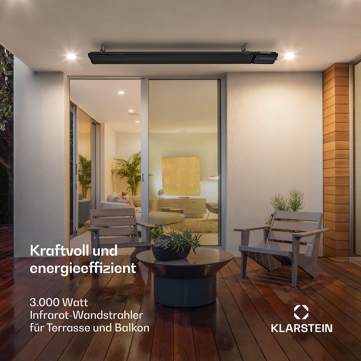 Cosmic Beam Plus XXL Infrarot-Heizstrahler 3000W IP44 Fernbedienung 3000 W | Nein | Schwarz