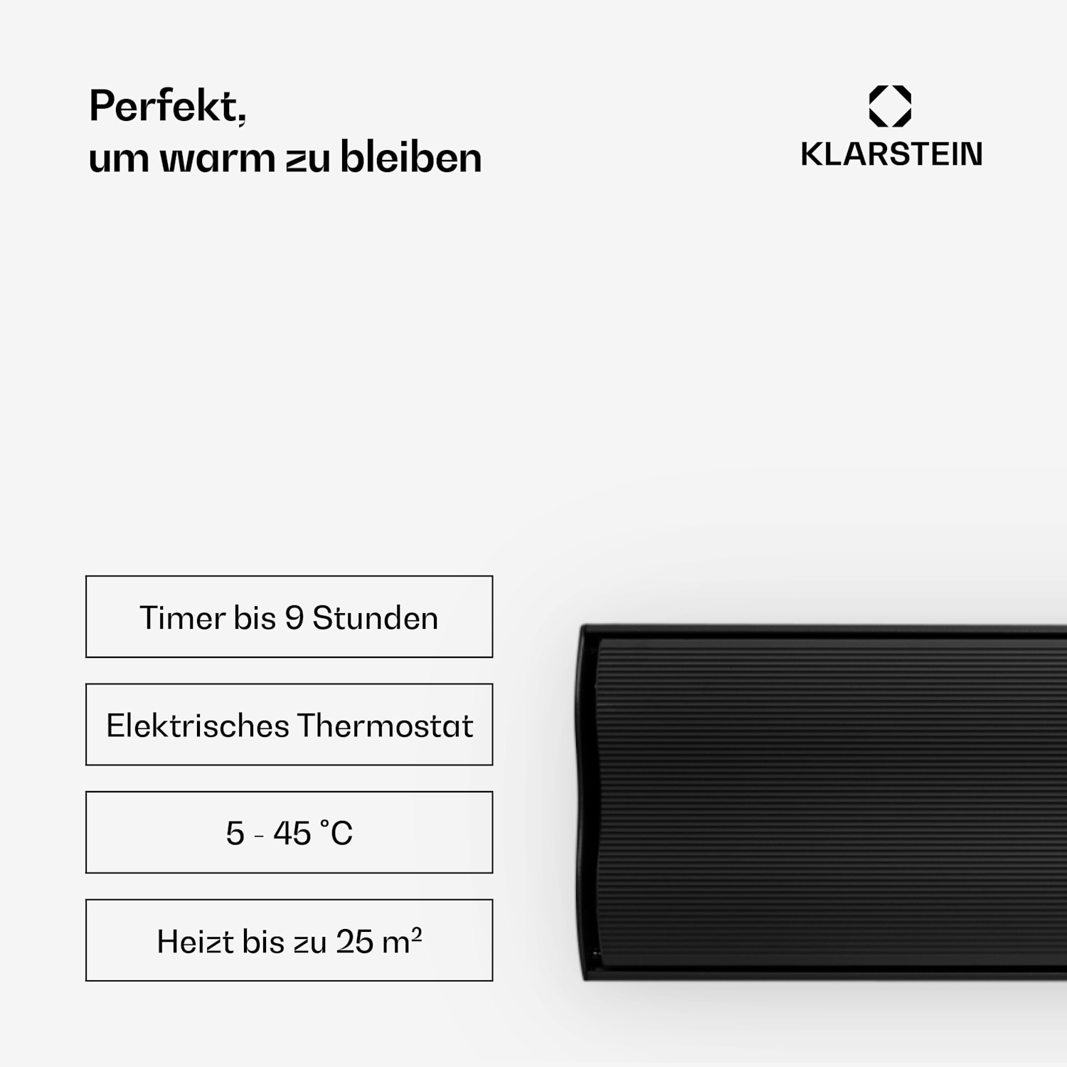 Cosmic Beam Plus XXL Infrarot-Heizstrahler 3000W IP44 Fernbedienung 3000 W | Nein | Schwarz