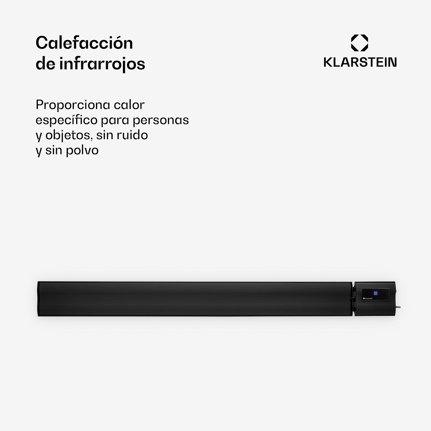 Calefactor radiante de infrarrojos Cosmic Beam Plus XXL, 3000W, IP44, mando a distancia 3000 W | No | Negro