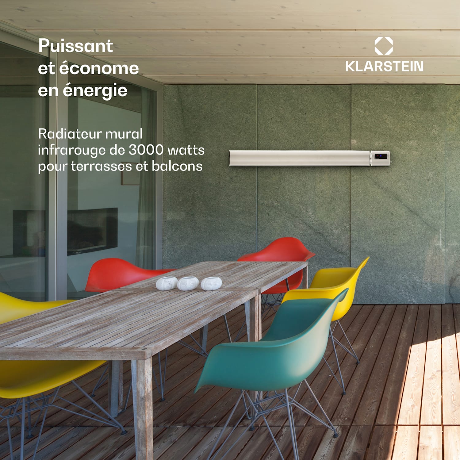 Cosmic Beam Plus XXL infraroodverwarming 3000W IP44 afstandsbediening 3000 W | Nee | Wit