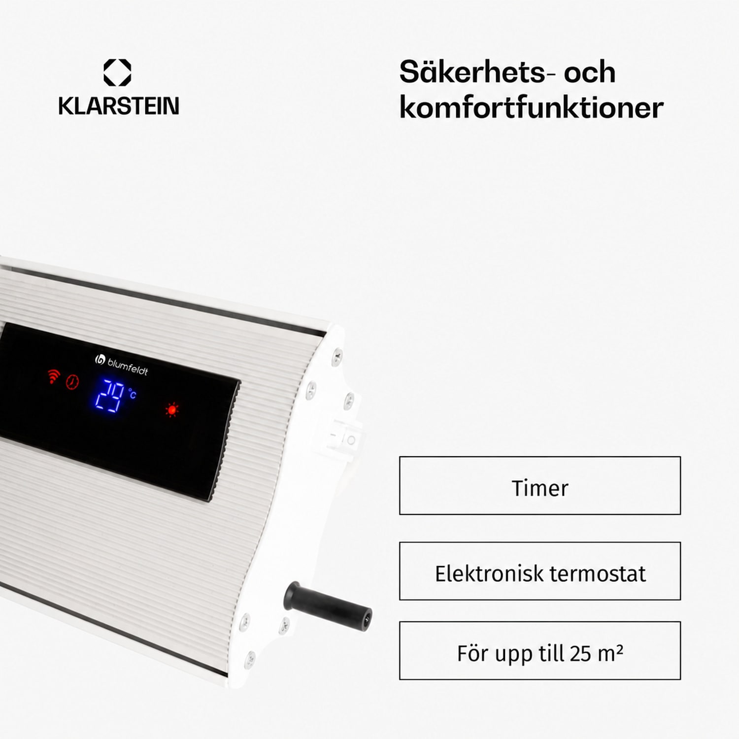Cosmic Beam Plus XXL IR-värmare 3 000 W fjärrkontroll 3000 W | Nej | Vit