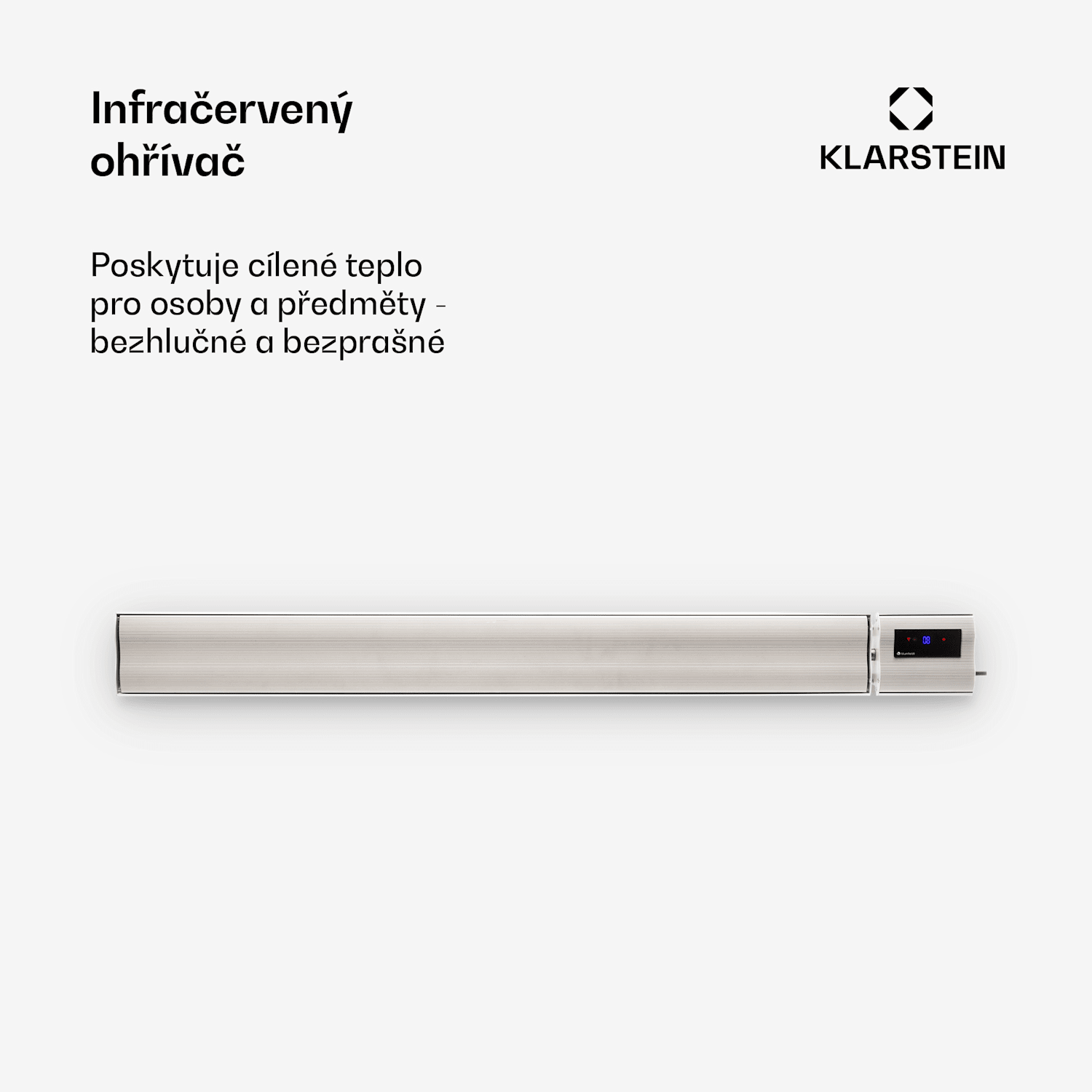 Cosmic Beam Plus, infračervený ohřívač, terasový, 2400 W, IP44 , dálkový ovladač, bílý 2400 W | Ne | Bílá
