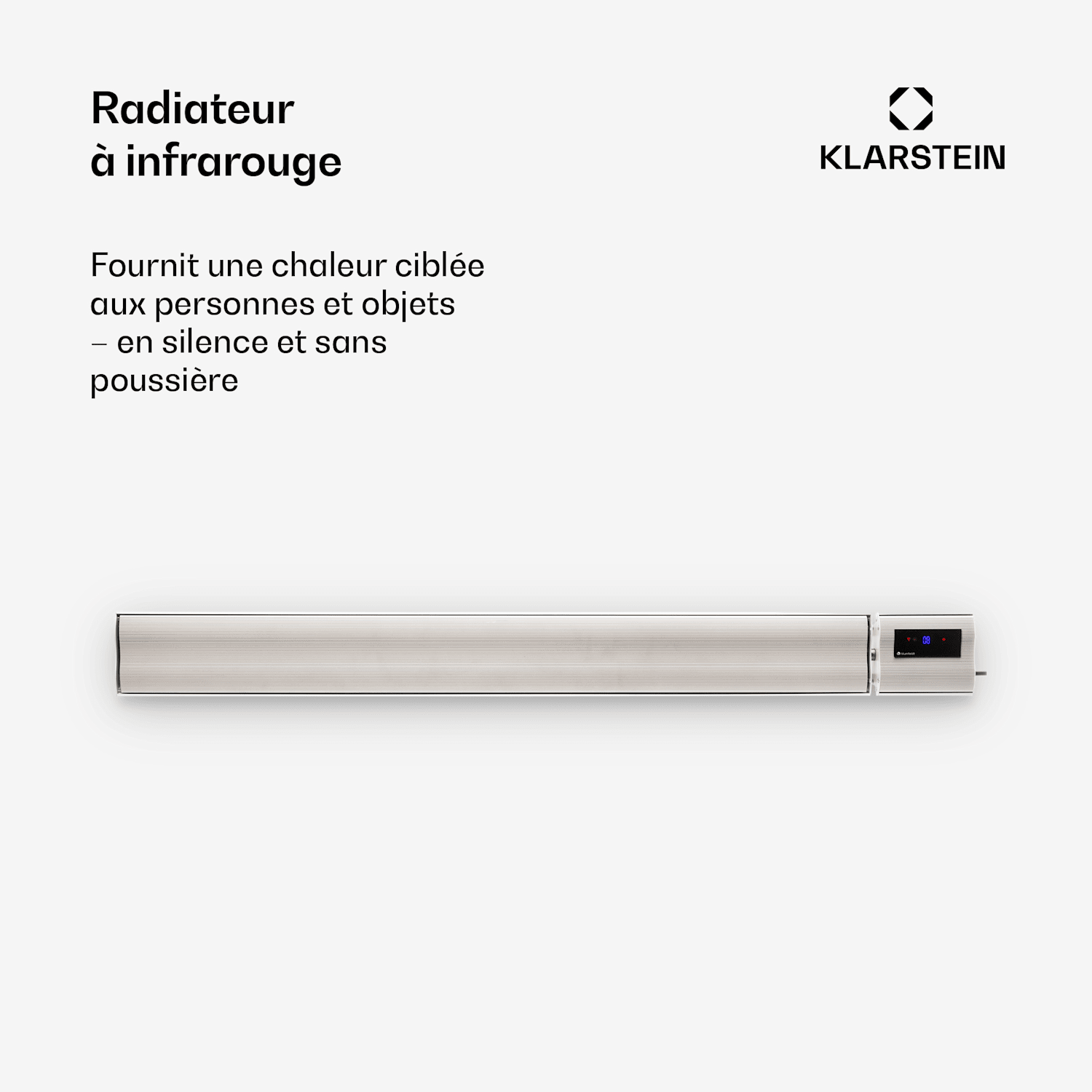 Chauffage par infrarouge Cosmic Beam Plus 2400 W IP 44 télécommande 2400 W | Non | Blanc