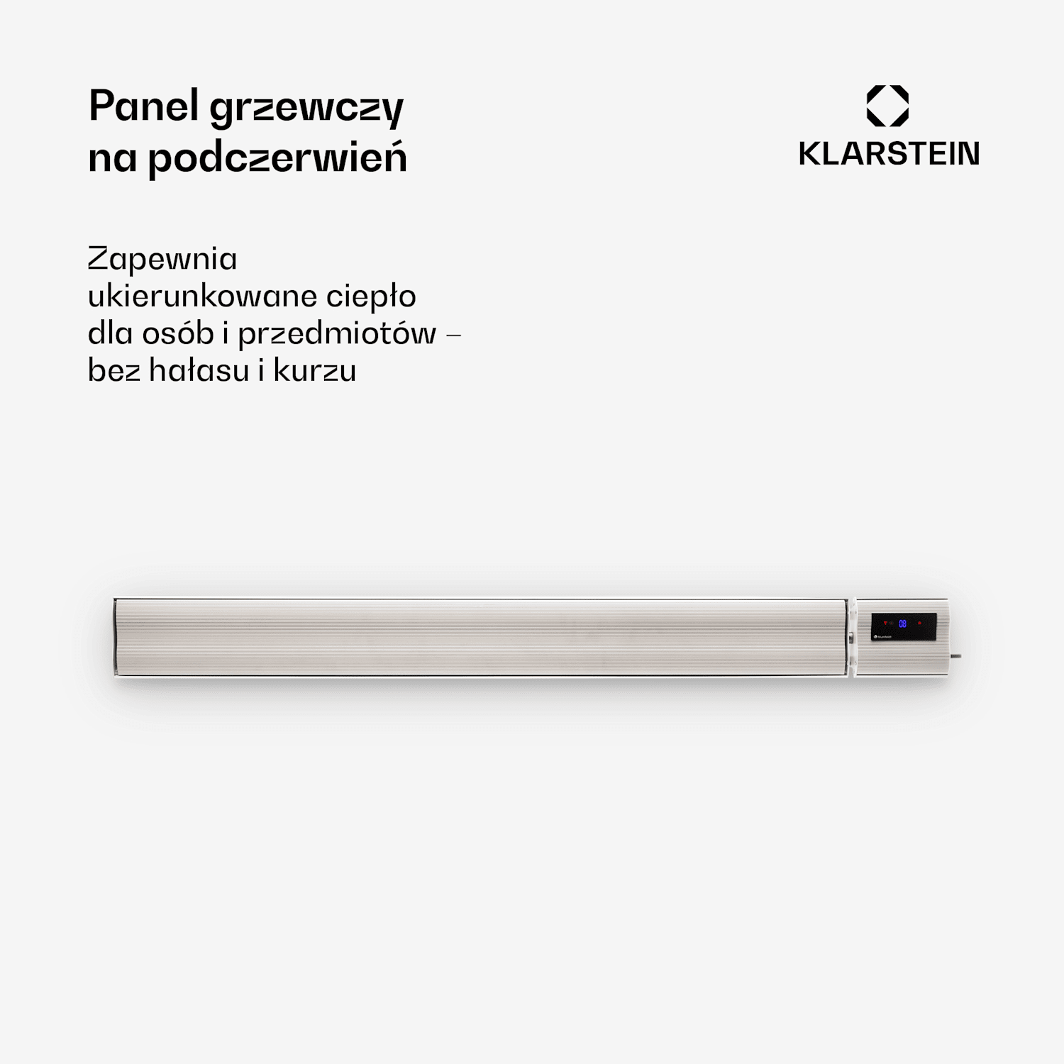 CosmicBeam Plus, promiennik podczerwieni tarasowy, grzejnik, ścienny/sufitowy, 2400 W, IP44, pilot 2400 W | Nie | Biały