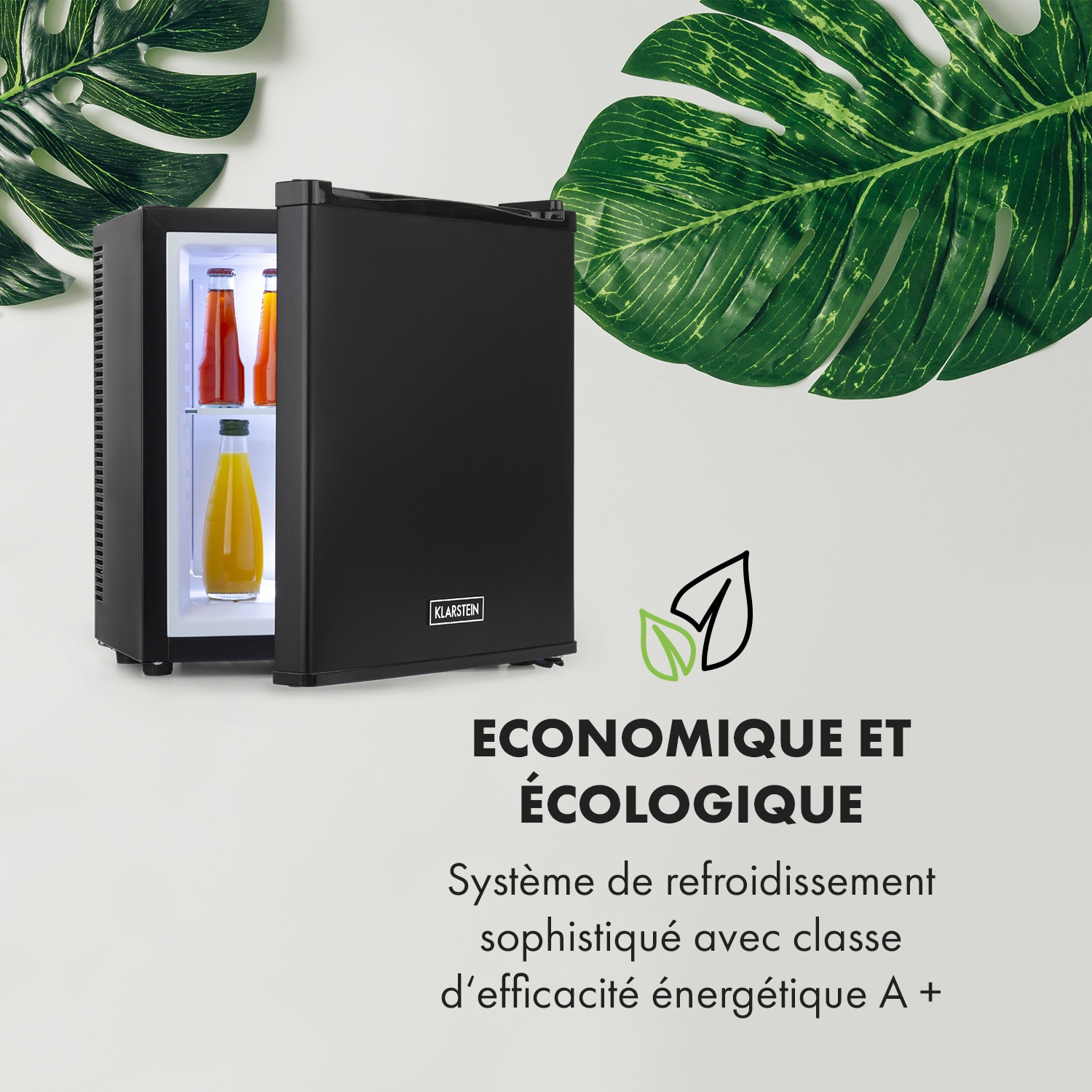 Secret Cool Mini-frigo Mini Bar 13l 22dB 2 étages Noir