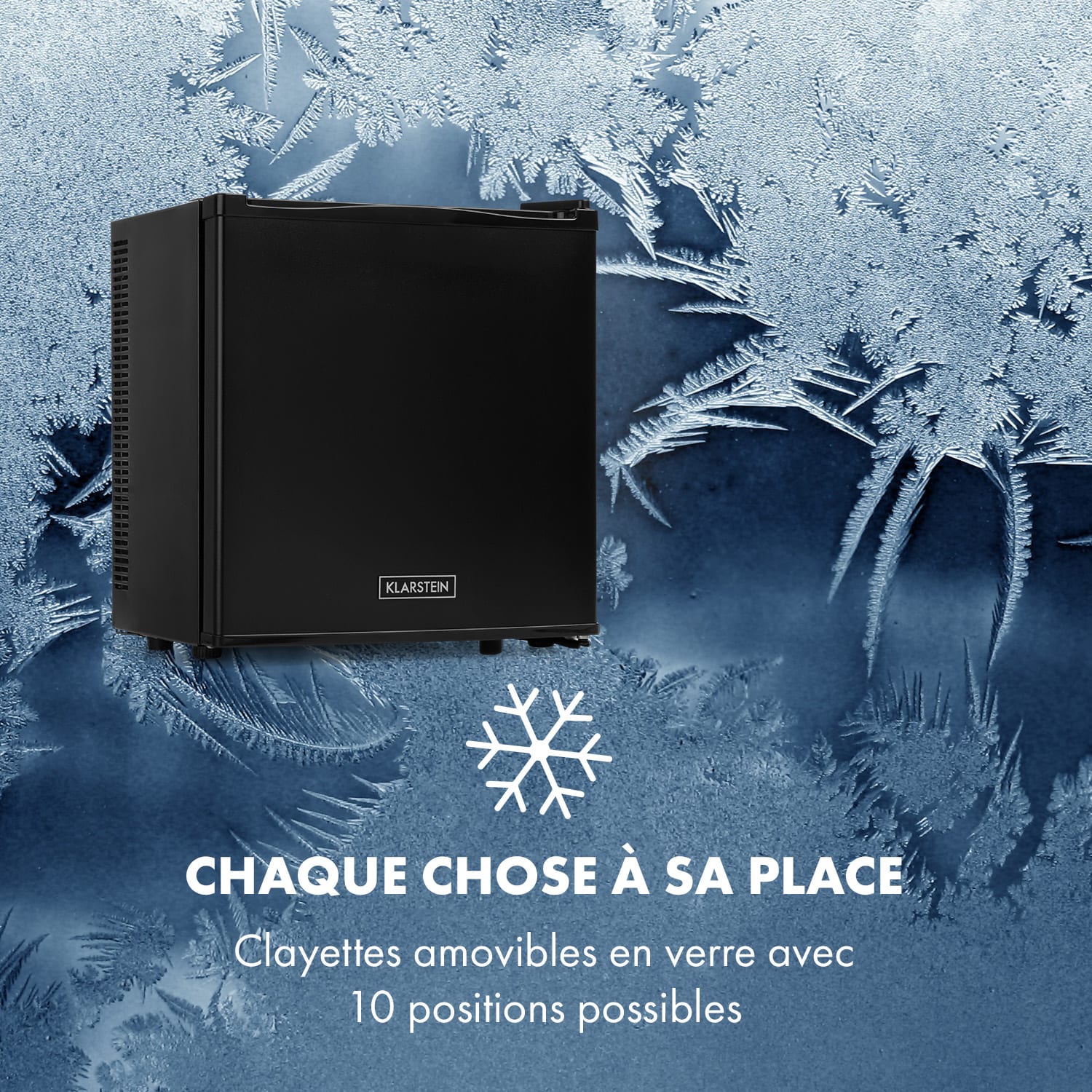 Secret Cool Mini-frigo Mini Bar 13l 22dB 2 étages Noir