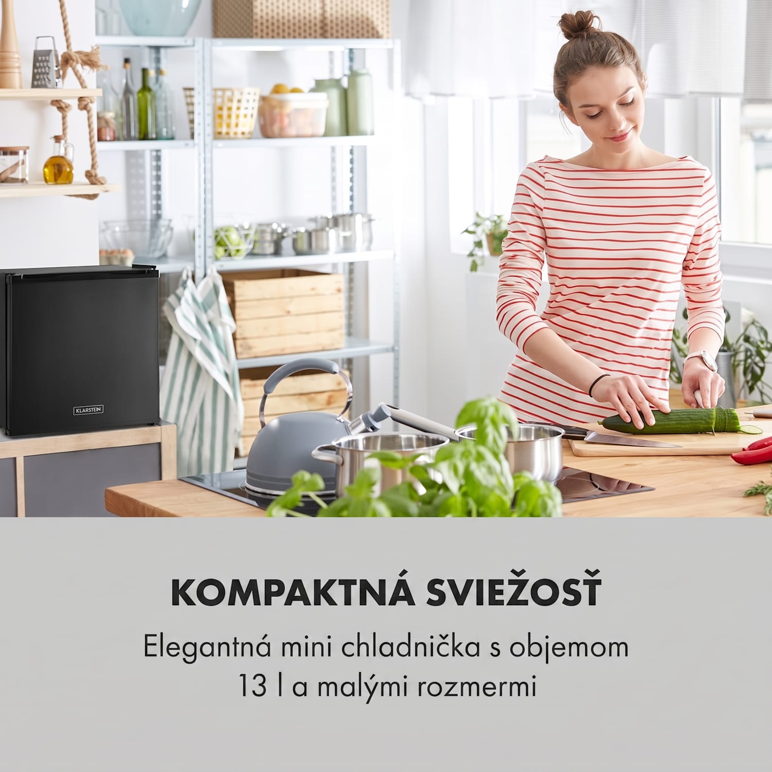 Secret Cool, mini chladnička, minibar, 13 l, energet. trieda G, čierna Čierna