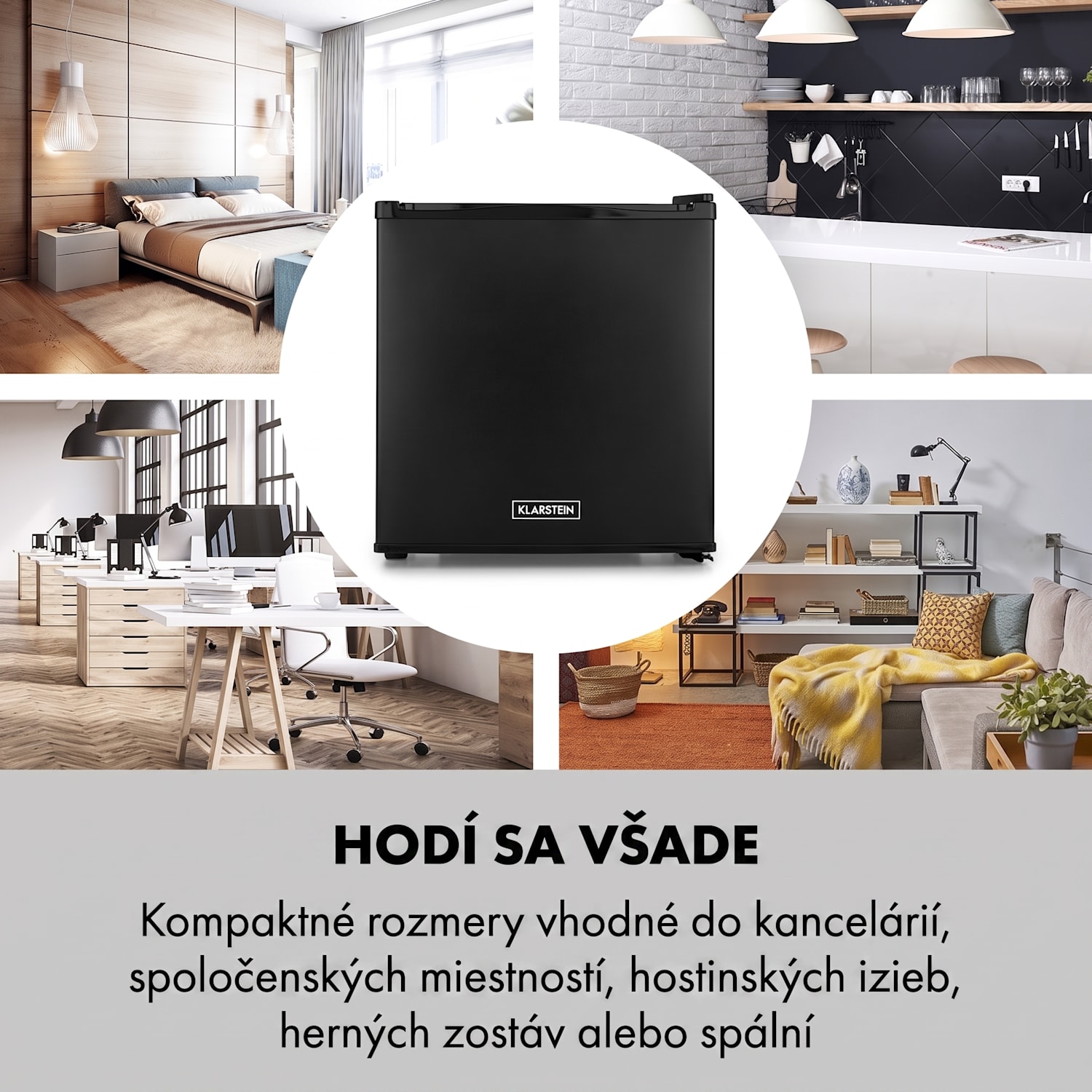 Secret Cool, mini chladnička, minibar, 13 l, energet. trieda G, čierna Čierna