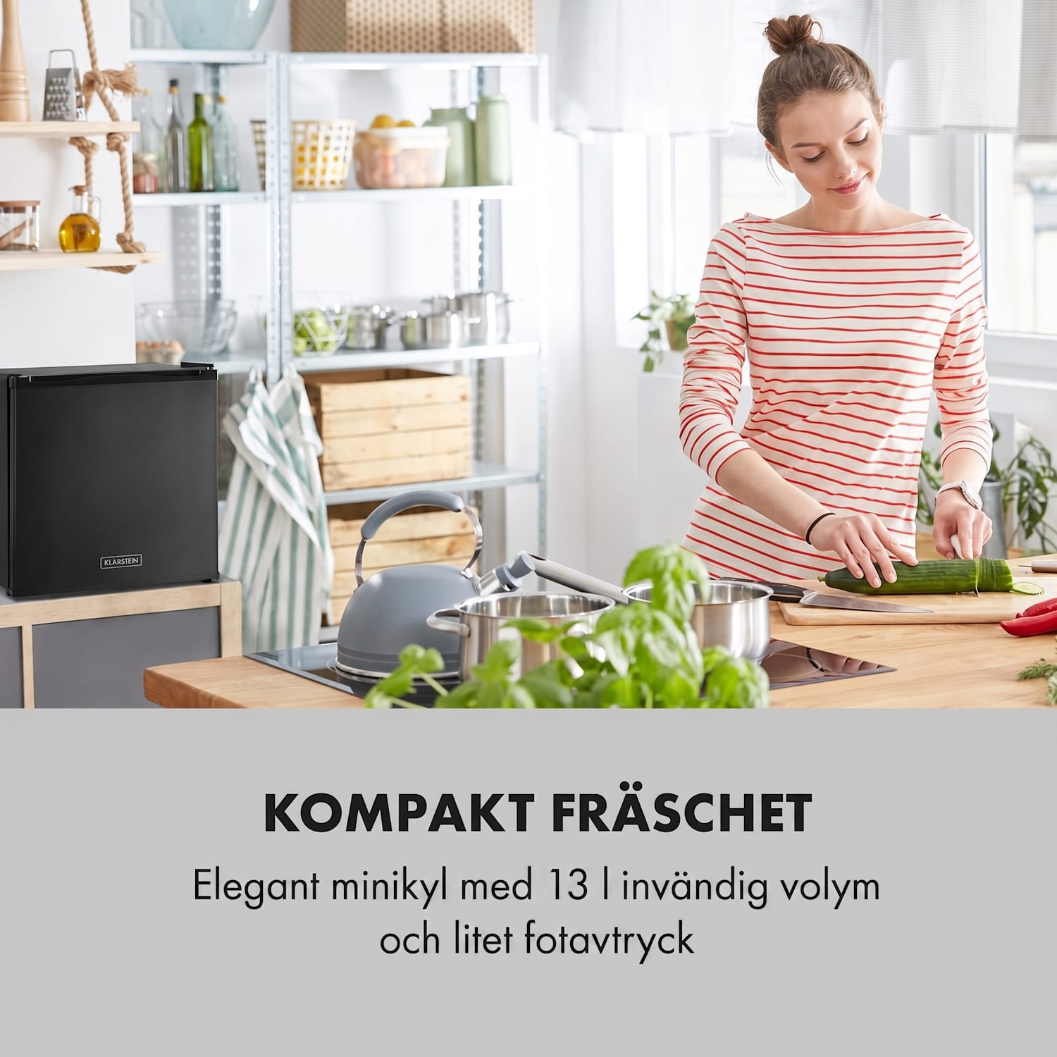 Secret Cool Minikylskåp Minibar 13 l 22 dB 2 hyllplan Svart