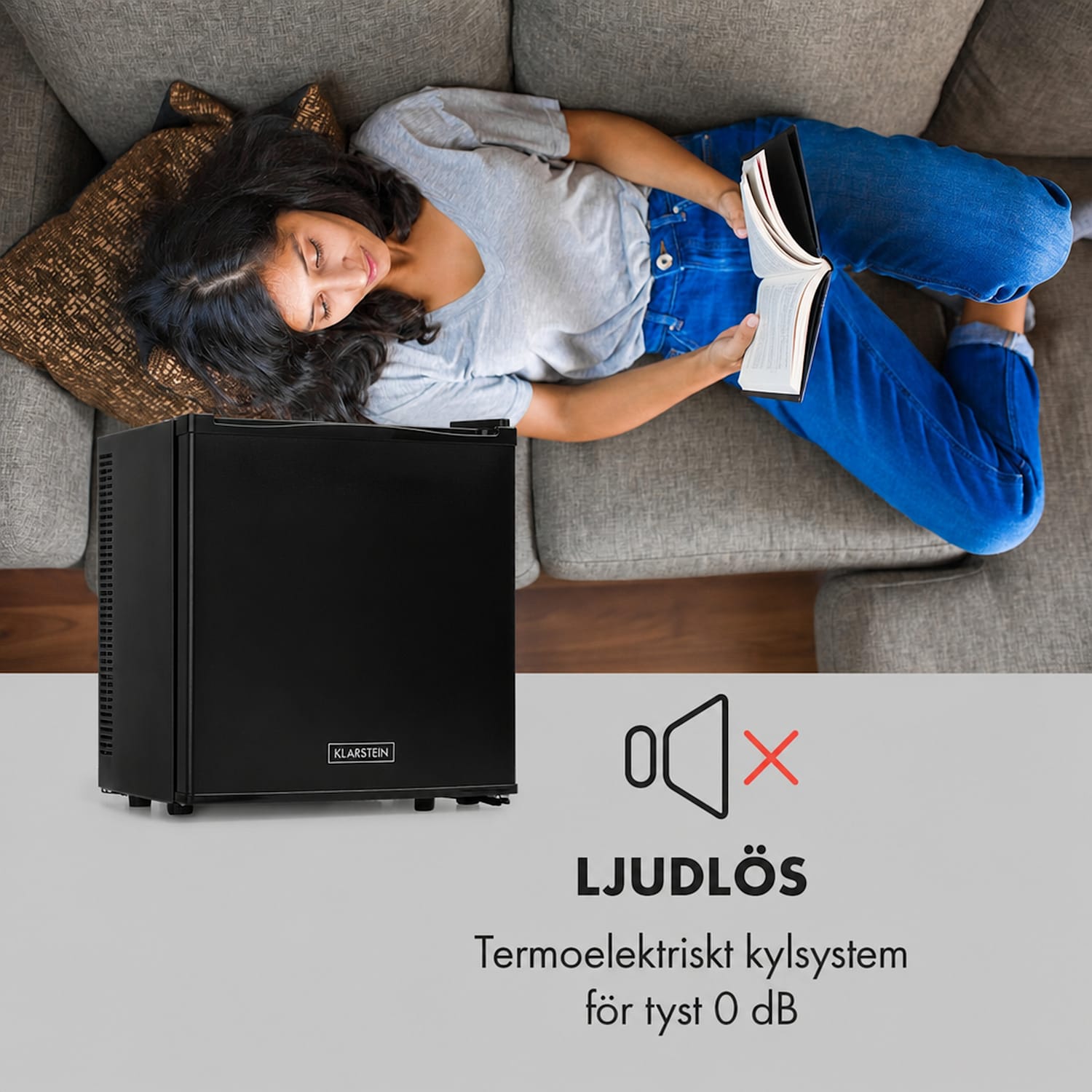 Secret Cool Minikylskåp Minibar 13 l 22 dB 2 hyllplan Svart