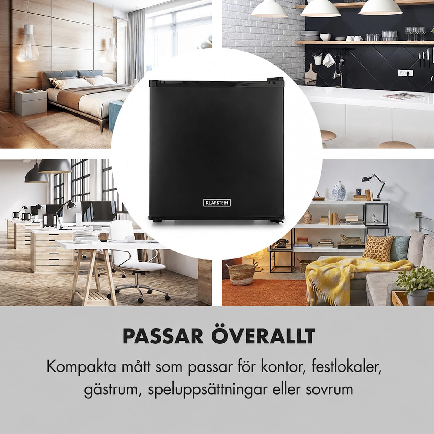 Secret Cool Minikylskåp Minibar 13 l 22 dB 2 hyllplan Svart