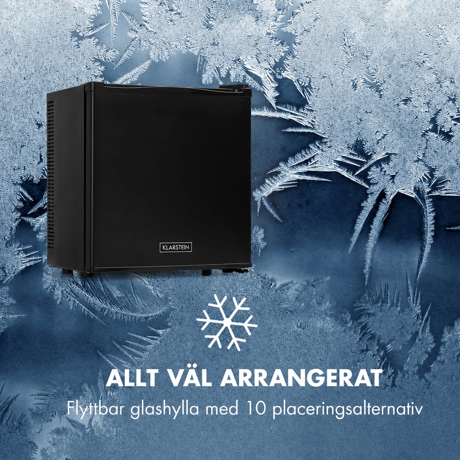 Secret Cool Minikylskåp Minibar 13 l 22 dB 2 hyllplan Svart