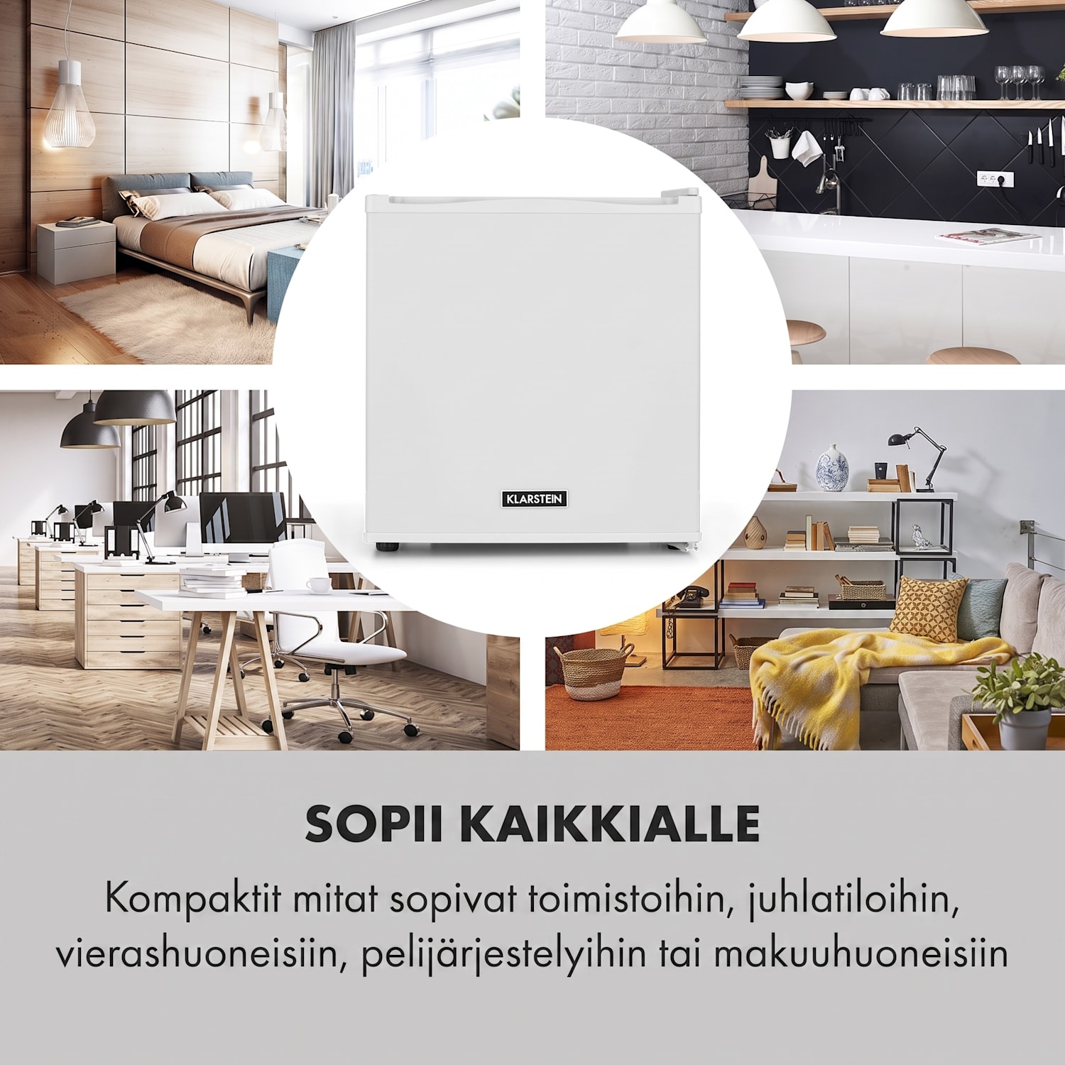 Secret Cool minijääkaappi minibaari 13 l 22 dB 2 hyllyä Valkoinen
