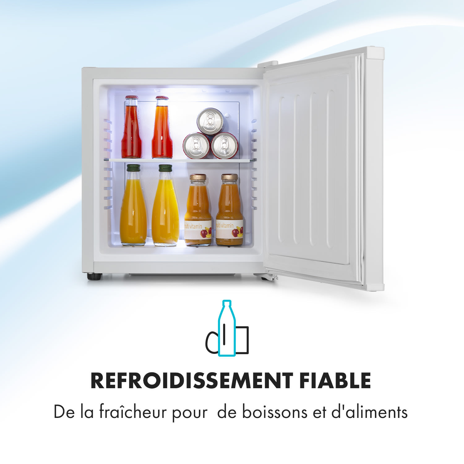 Secret Cool mini-koelkast minibar 13 liter 22 dB 2 etages Wit