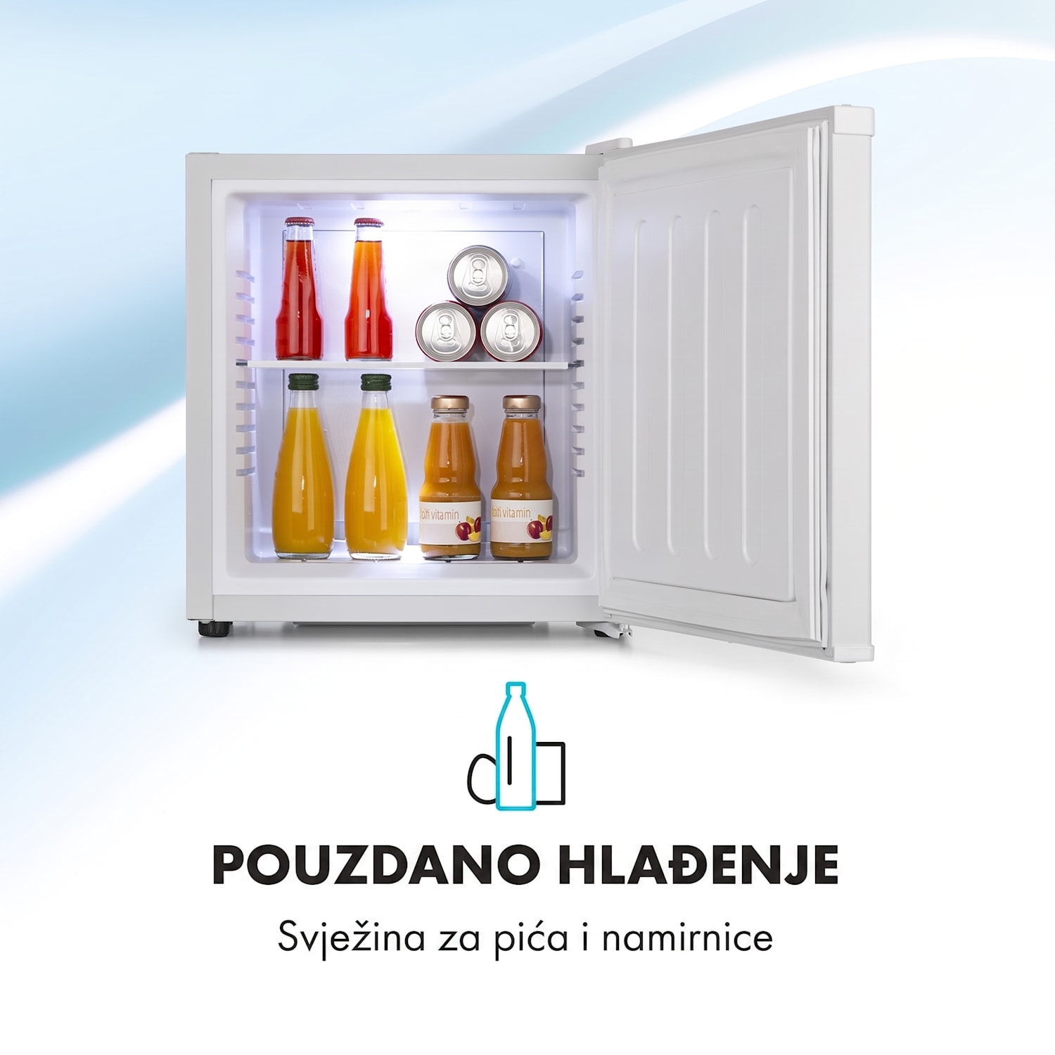 Secret Cool, mini hladnjak, mini bar, 13L, energetska klasa G, 0d, bijeli Bijela