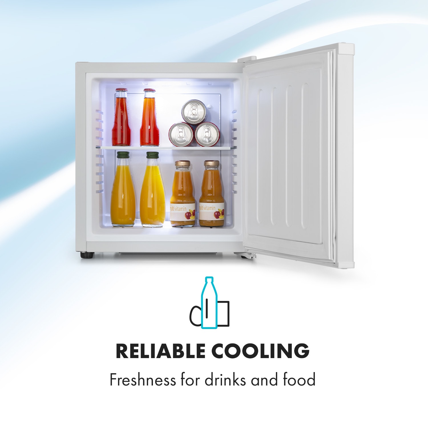 Secret Cool mini-koelkast minibar 13 liter 22 dB 2 etages Wit
