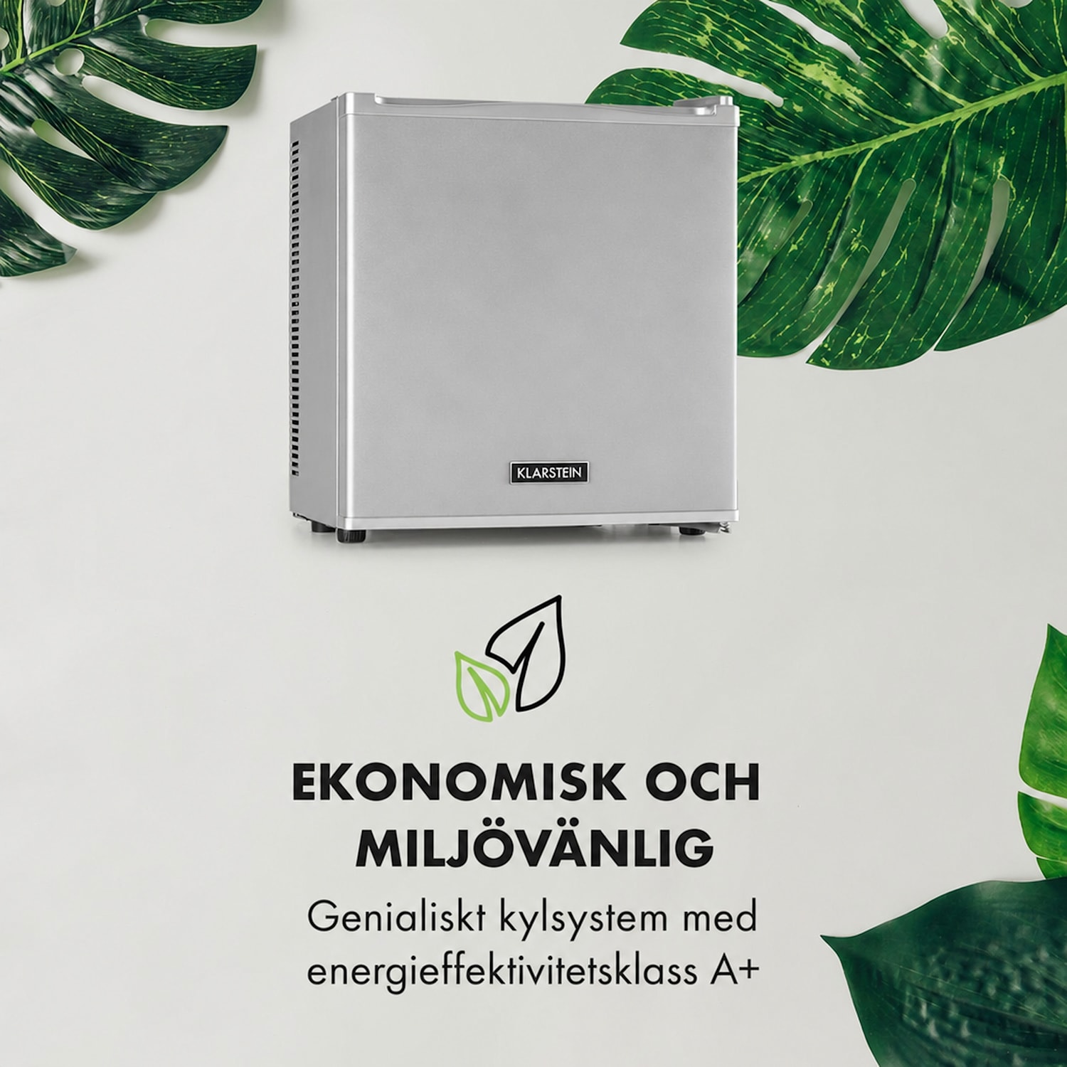 Secret Cool Minikylskåp Minibar 13 l 22 dB 2 hyllplan Silver Metallic