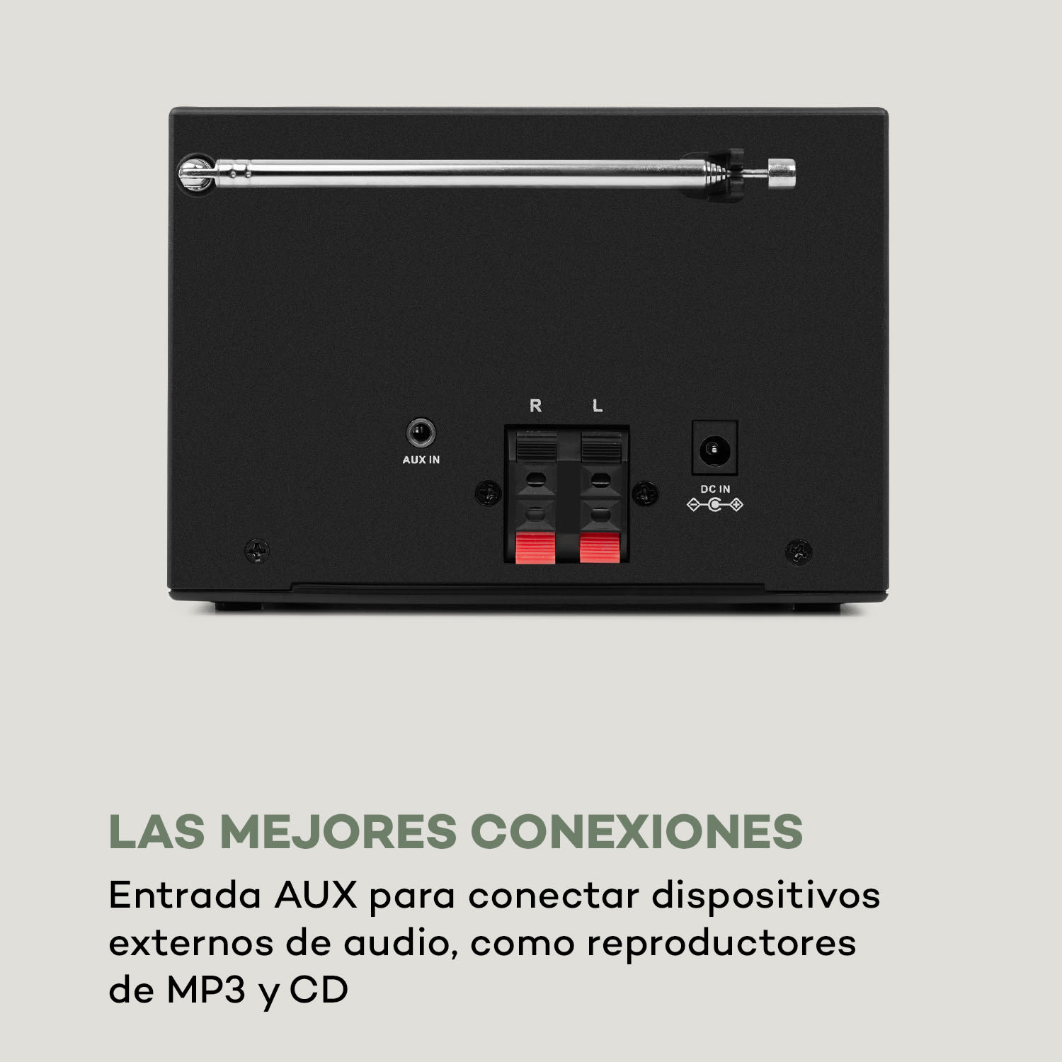 Streamo Equipo estéreo con radio de internet WLAN DAB+ FM Reproductor de CD Bluetooth Plateado 
