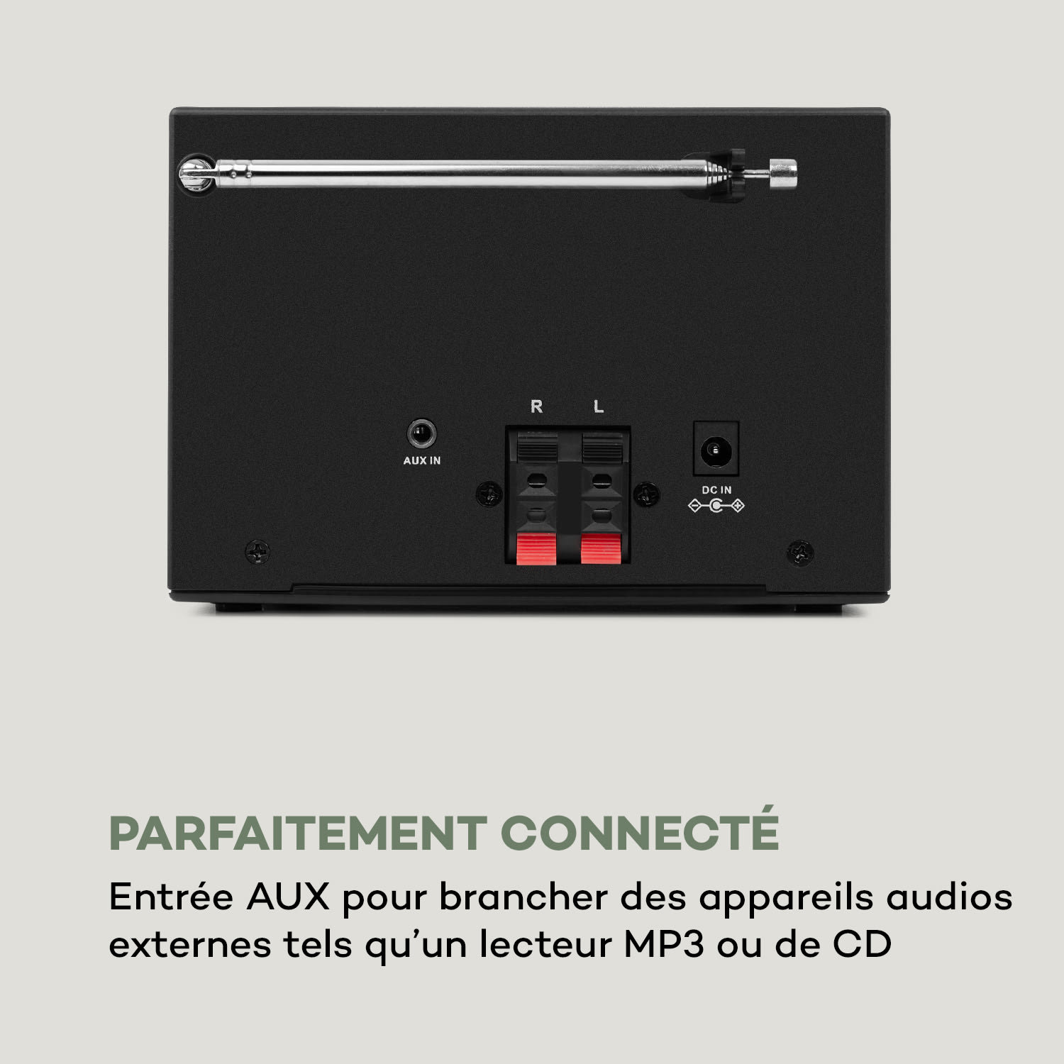 Streamo stereoinstallatie met internetradio WLAN DAB+ FM CD-speler BT zilver