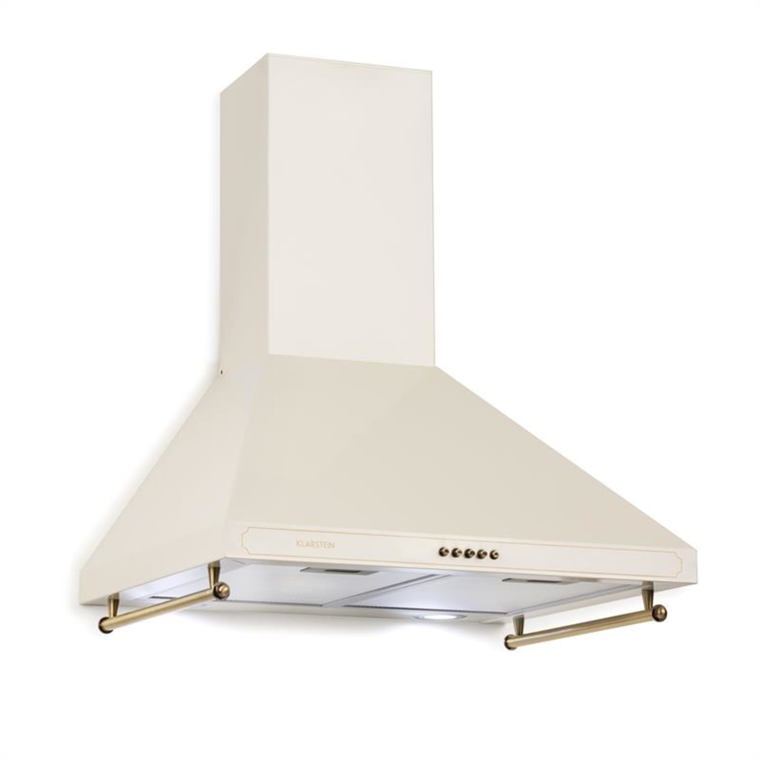 Victoria Hotte aspirante 60cm, design rétro, 645m³/h, LED, Ivoir Ivoire