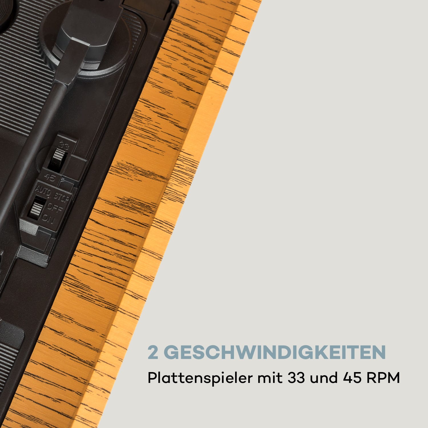 NR-620 DAB Stereoanlage Holz Plattenspieler DAB+ CD-Player braun 