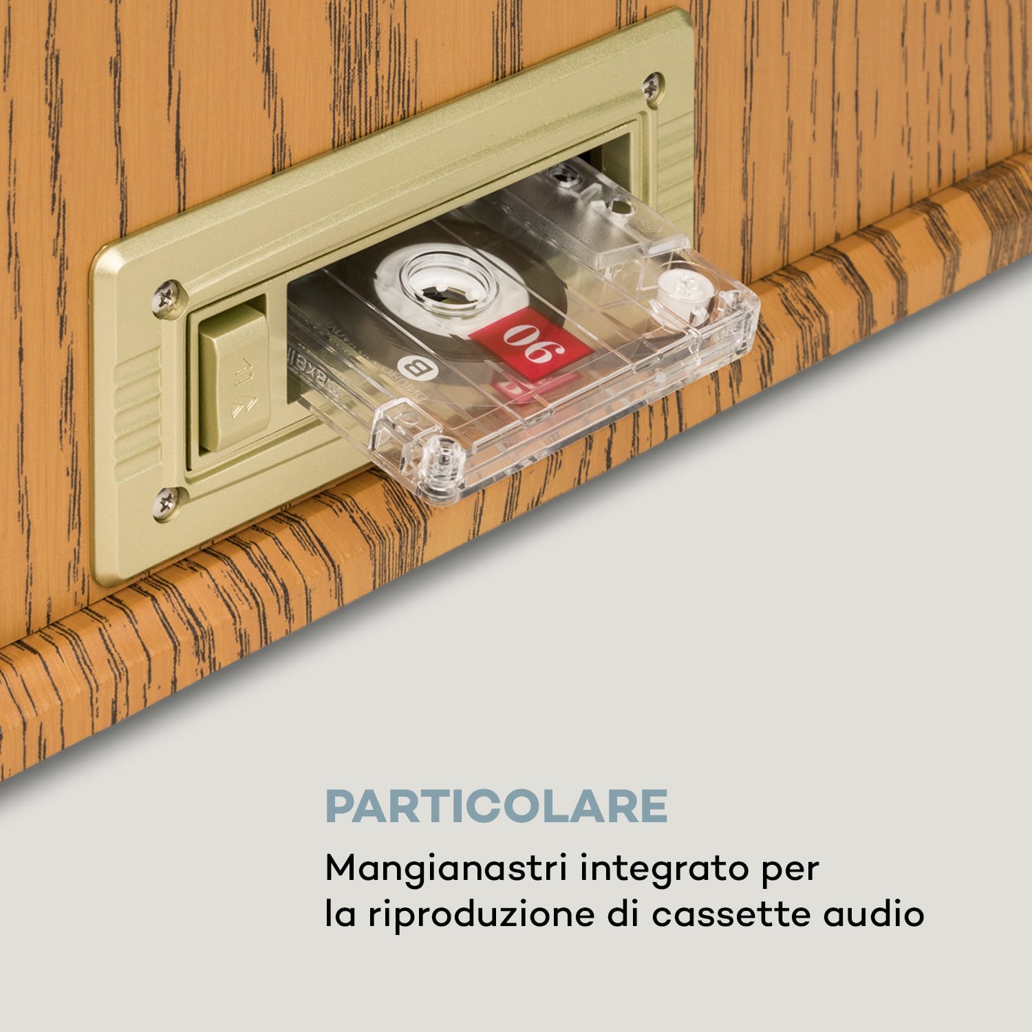 NR-620 DAB impianto stereo legno giradischi DAB+ lettore CD marrone 