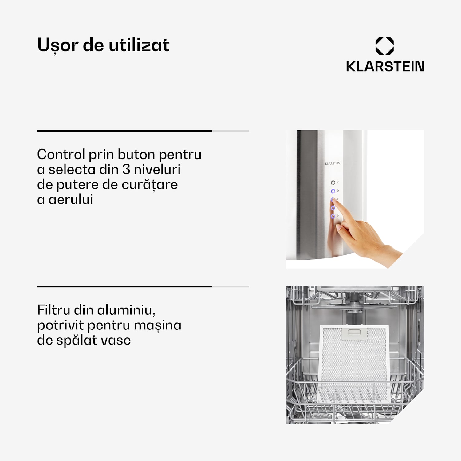 Beretta, hota în formă de insulă,  Ø35 cm, recirculație, 650m³/h, LED, oțel inoxidabil Oțel inoxidabil