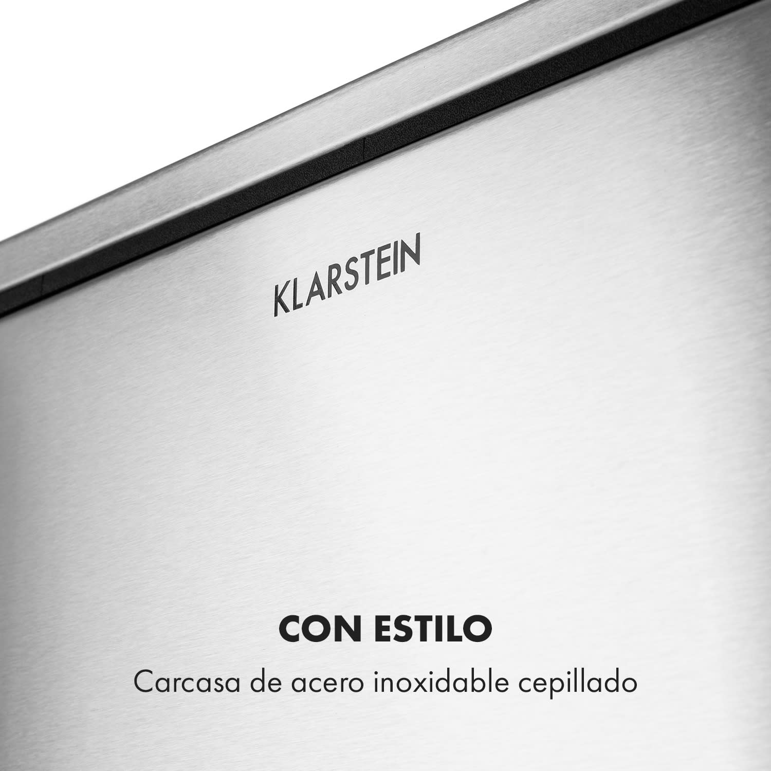 Trash Gordon papelera con pedal 30L / 2x15L silenciosa acero inoxidable pulido Plata Metálica