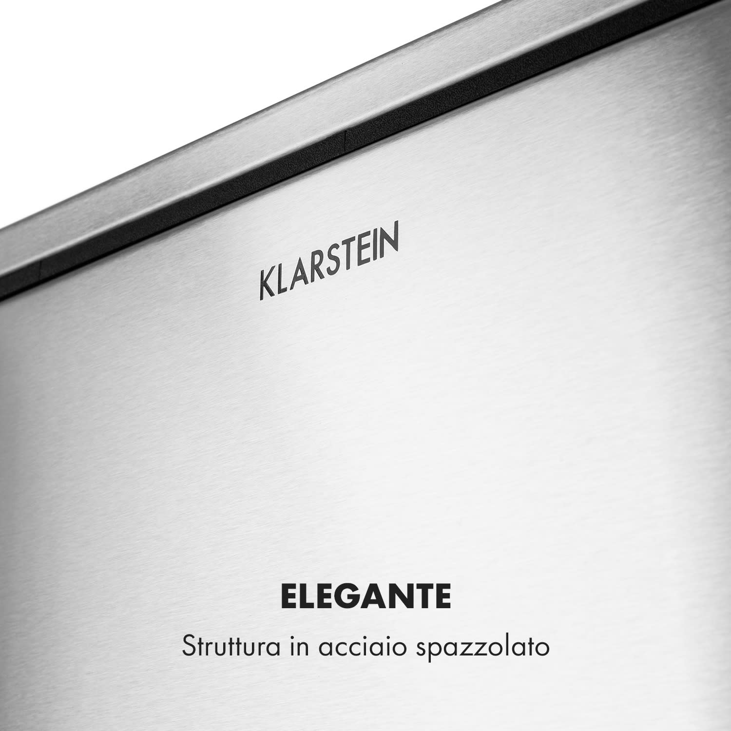 Trash Gordon Cestino a Pedale 30L / 2x15L Silenzioso PP Acciaio Inox spazzolato Argento metallizzato