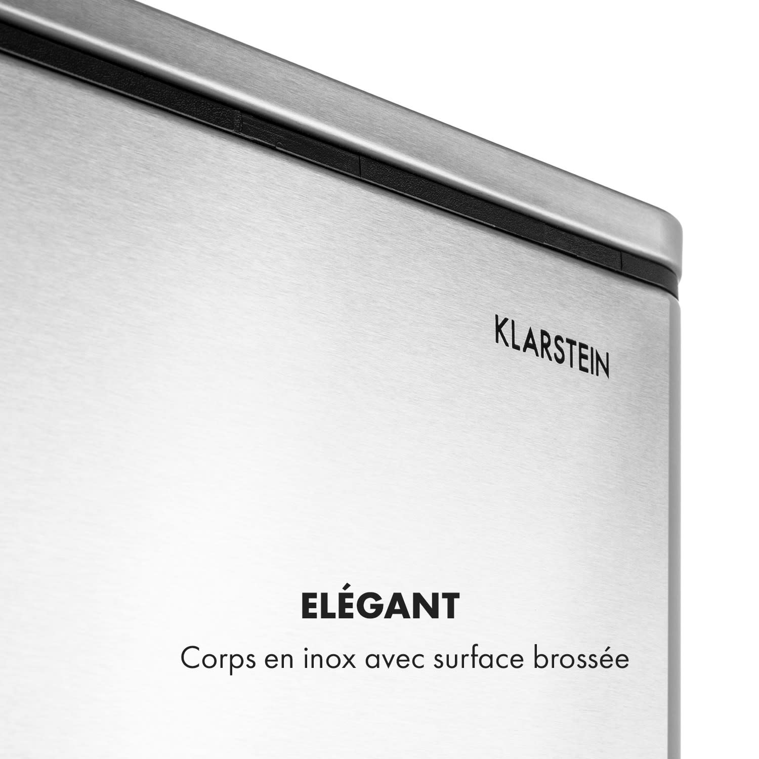 Grandmaster Trash poubelle à pédale 54 l / 3x18 L silencieux PP inox 