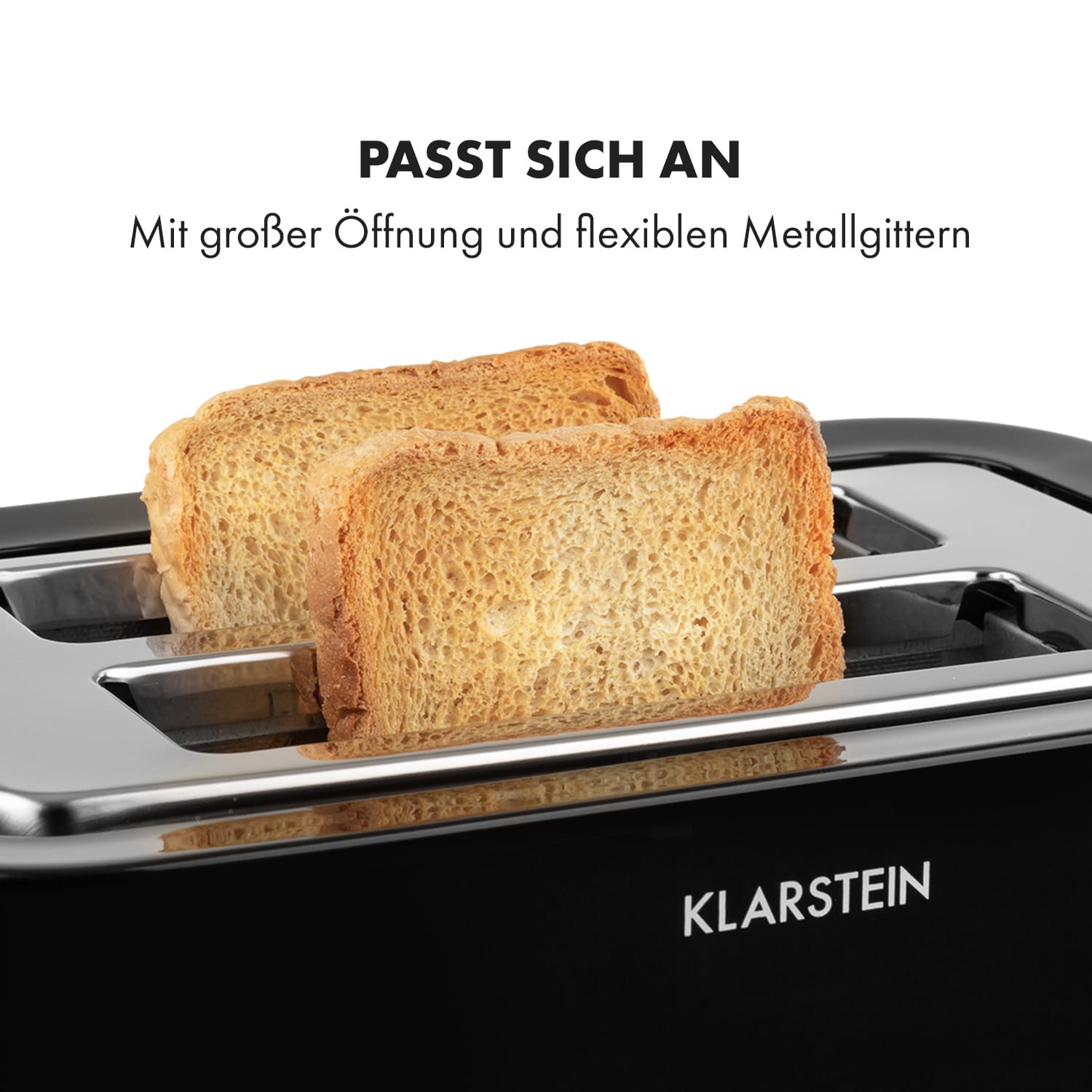 Arabica Toaster 920W LED-Display Touch-Bedienfeld Edelstahl 