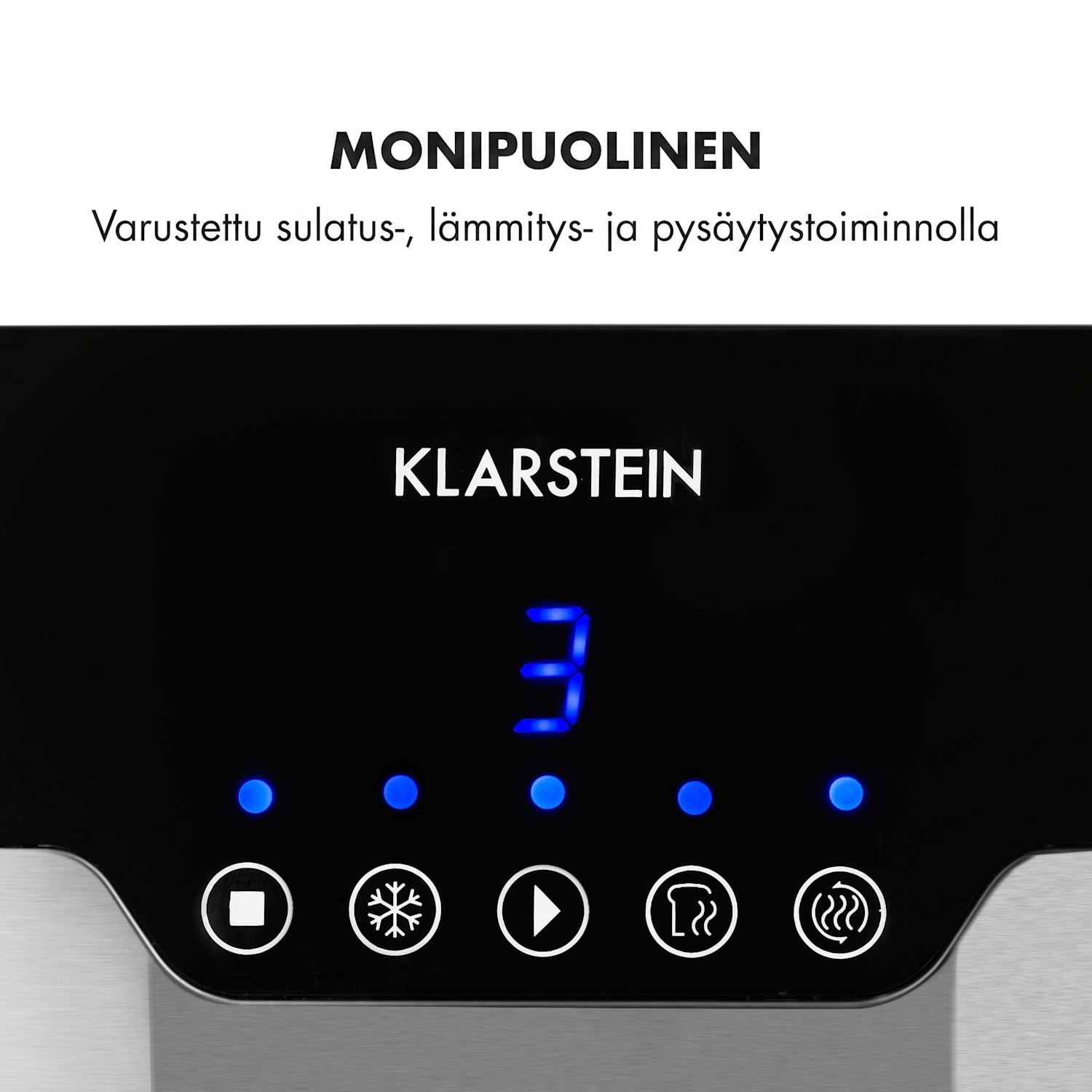 Arabica-leivänpaahdin 920W LED-näyttö kosketuspaneeli ruostumaton teräs 