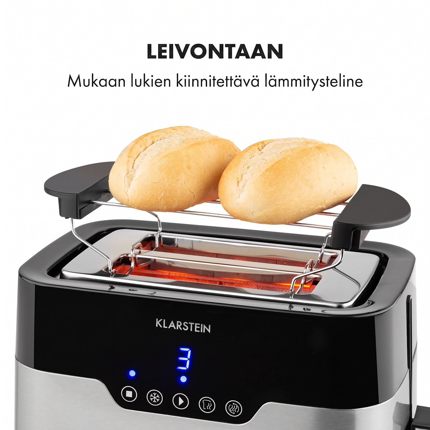 Arabica-leivänpaahdin 920W LED-näyttö kosketuspaneeli ruostumaton teräs 